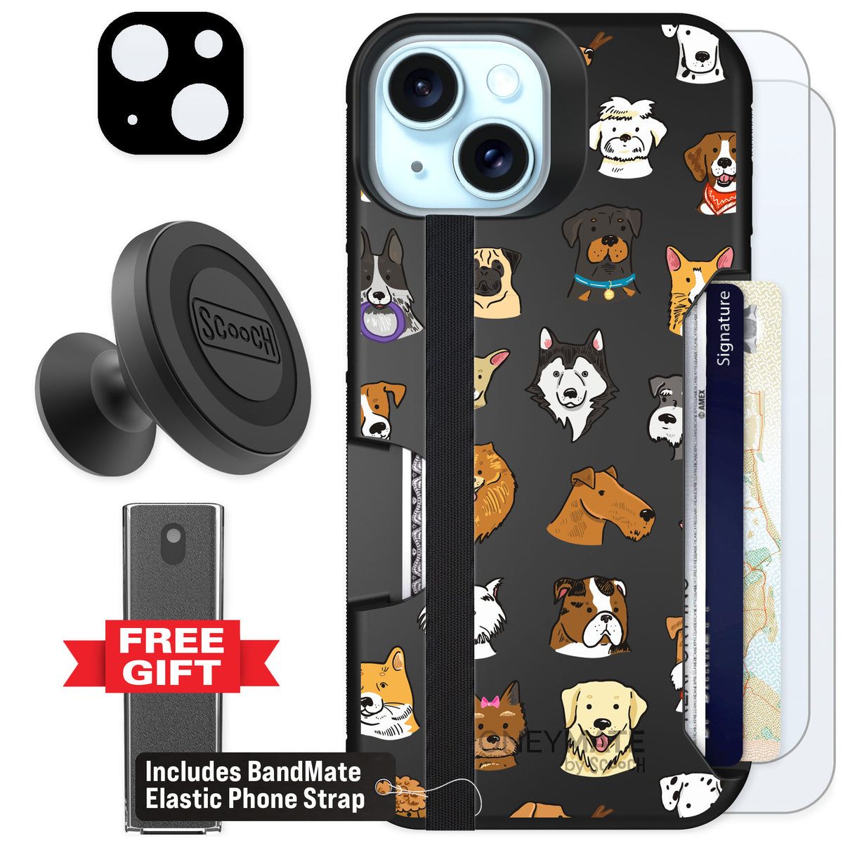 Scooch Moneymate Dog Squad for iPhone 13 — Defender Bundle
