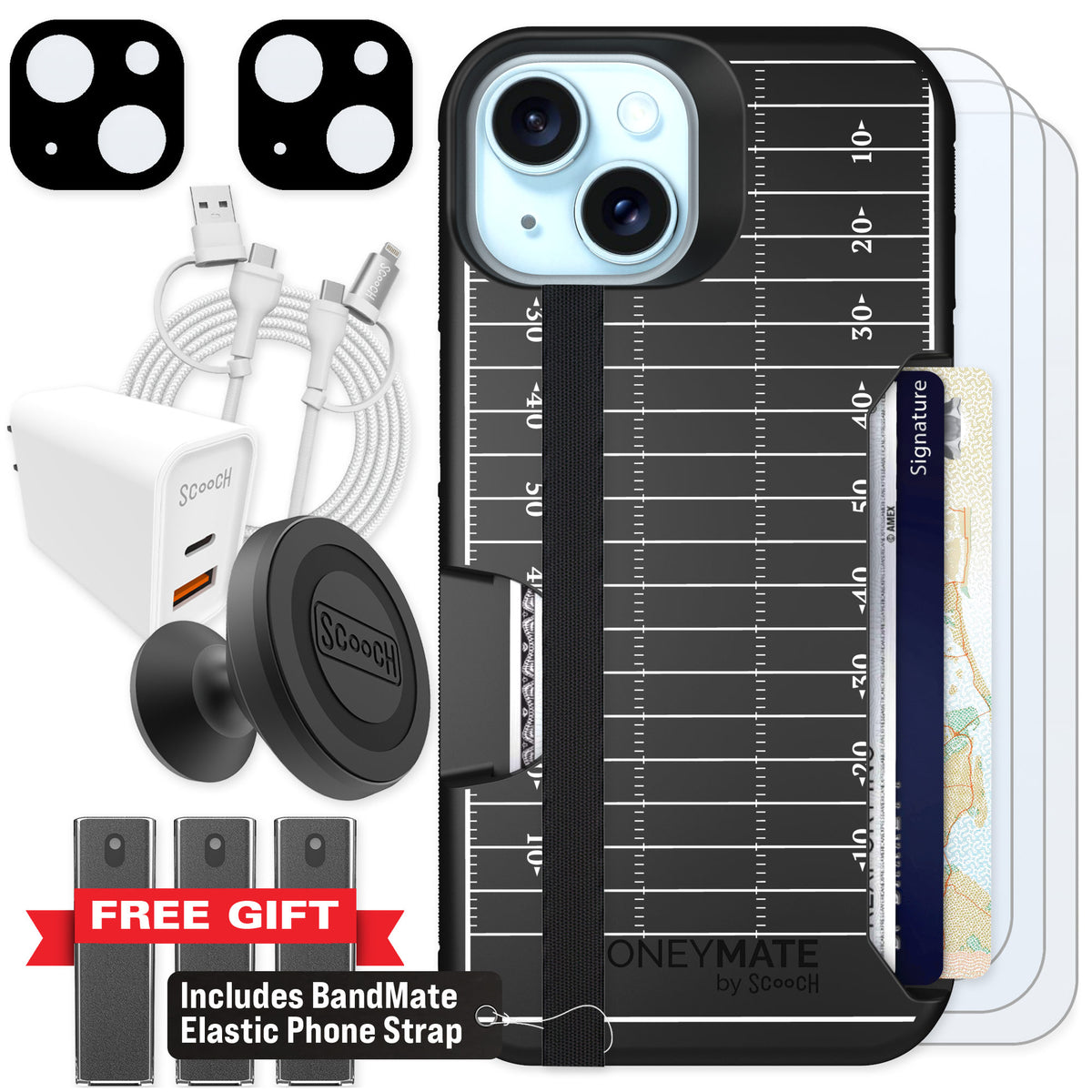 Scooch Moneymate Yard Lines for iPhone 13 β Ultimate Bundle