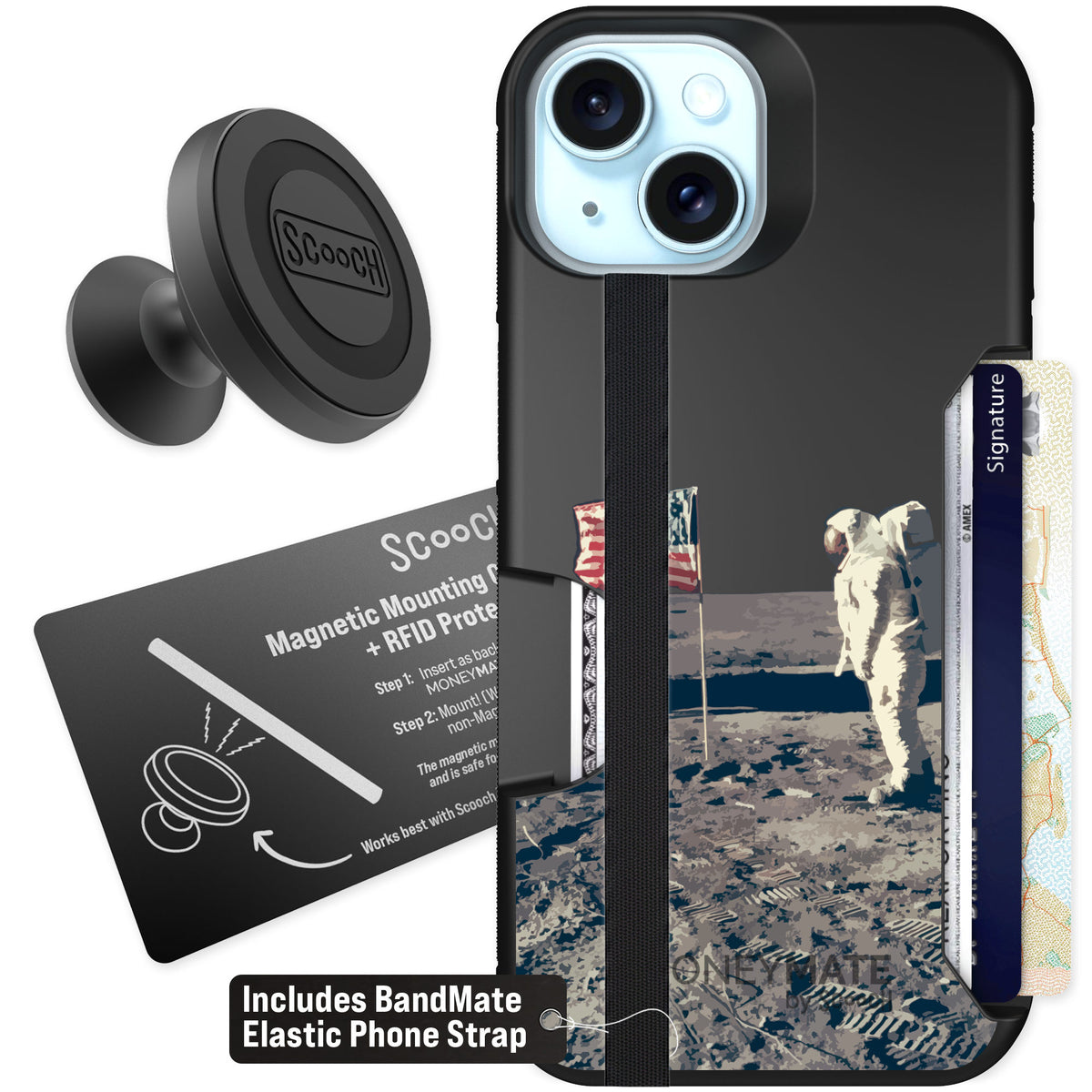 Scooch Moneymate Lunar Landing for iPhone 13 β Starter Bundle