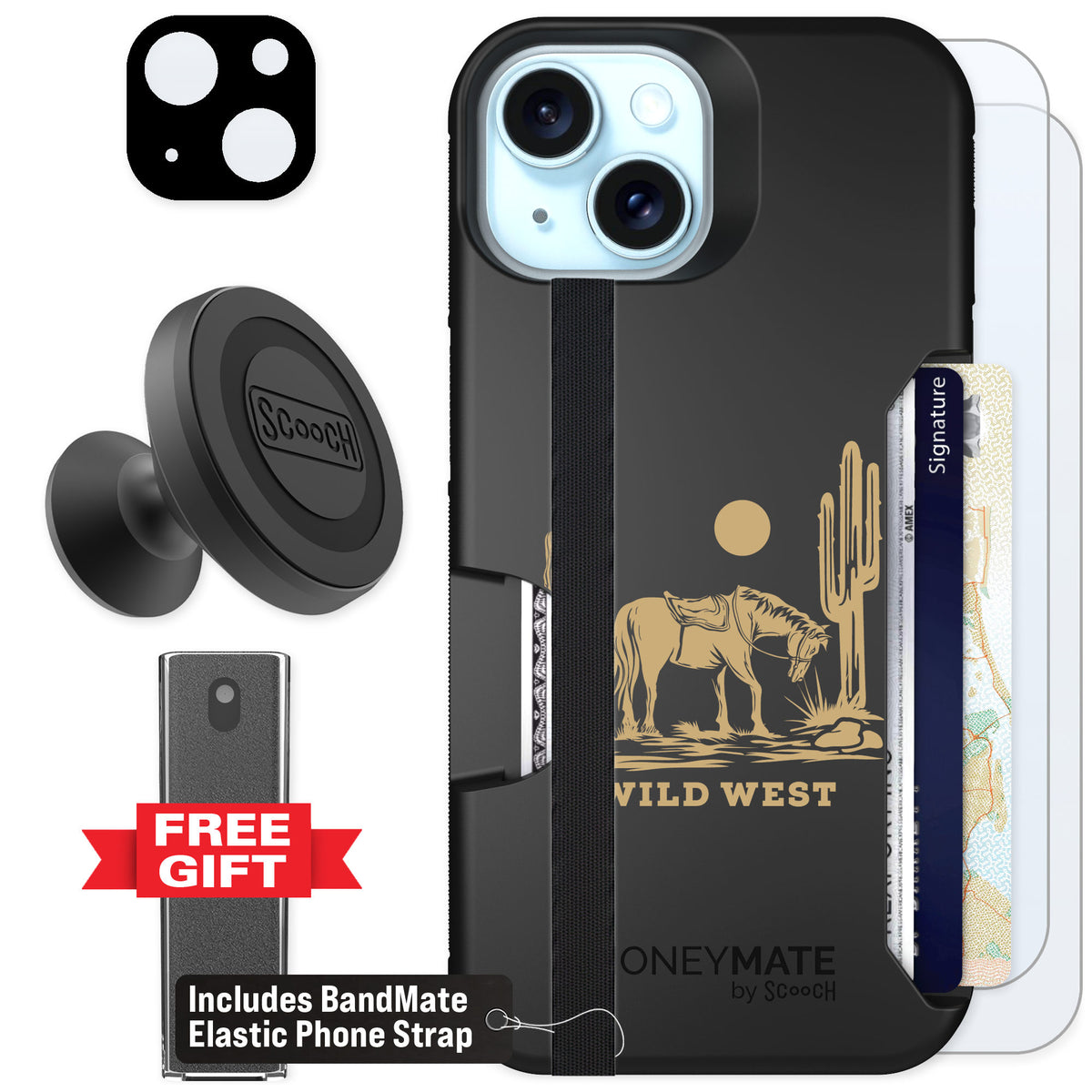 Scooch Moneymate Wild West for iPhone 14 β Defender Bundle