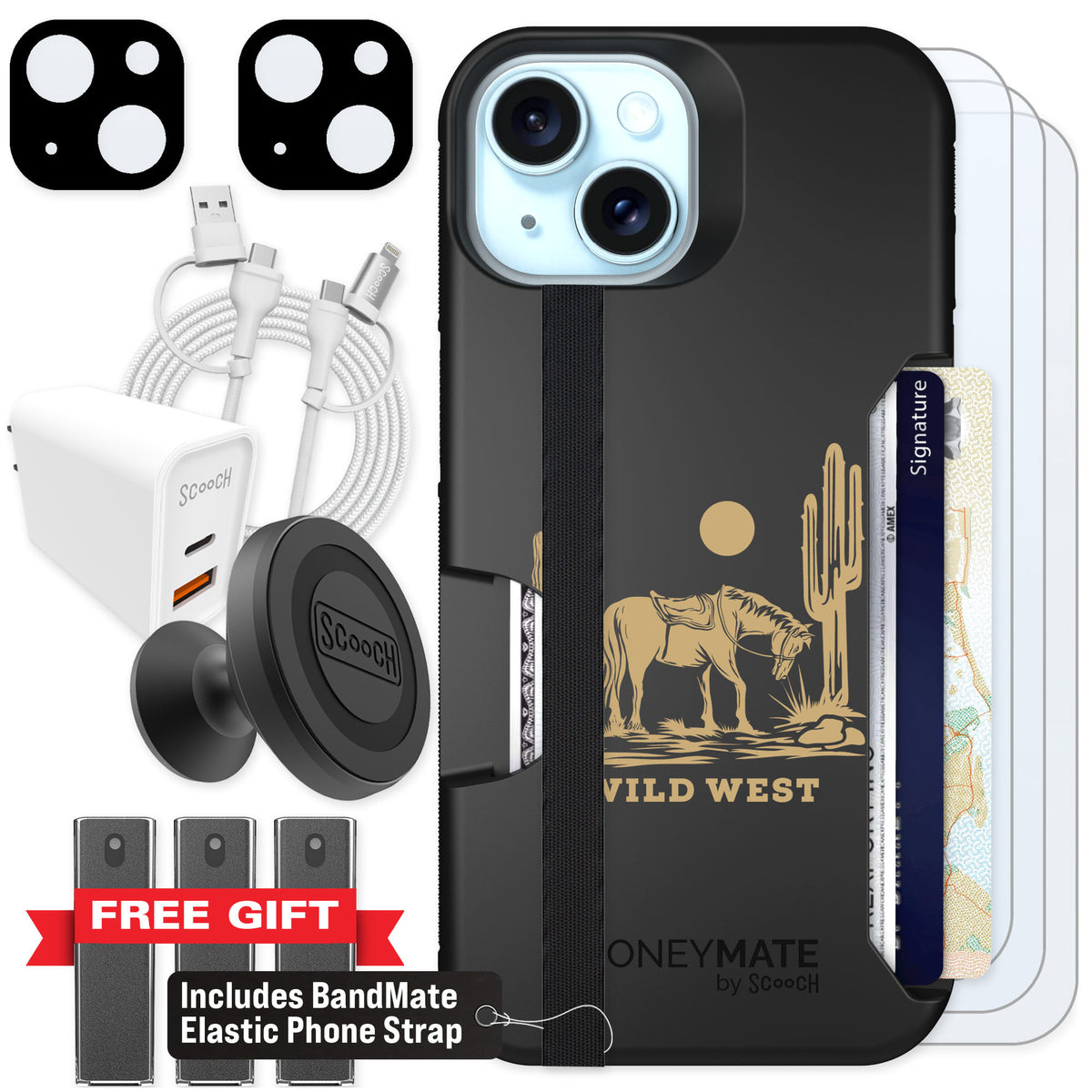 Scooch Moneymate Wild West for iPhone 13 β Ultimate Bundle