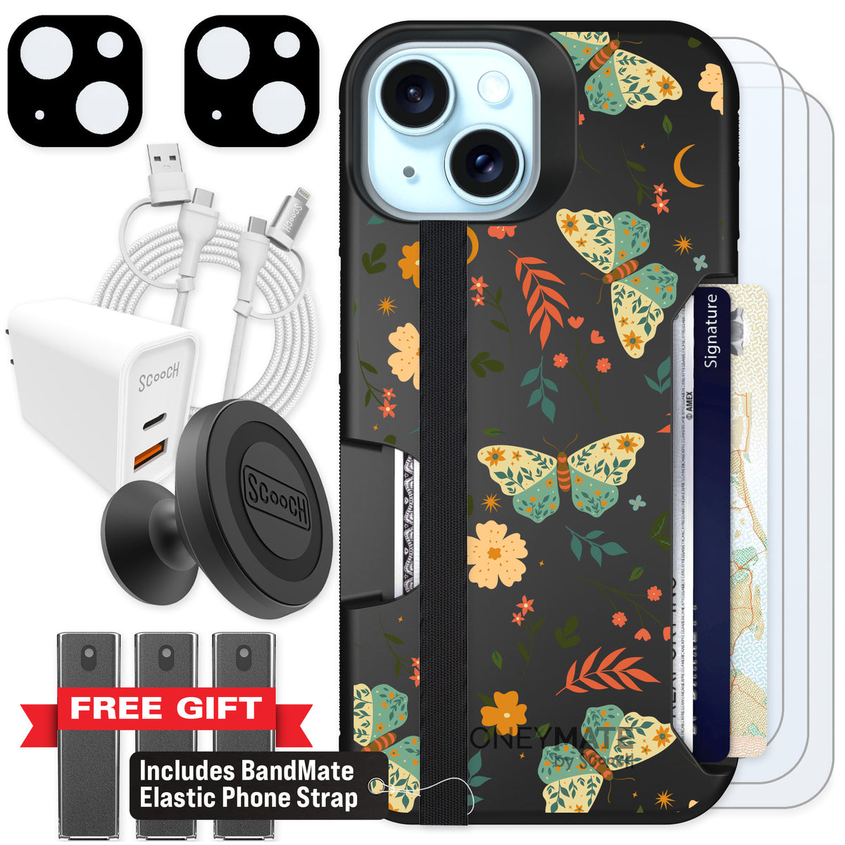 Scooch Moneymate Boho Nights for iPhone 13 β Ultimate Bundle
