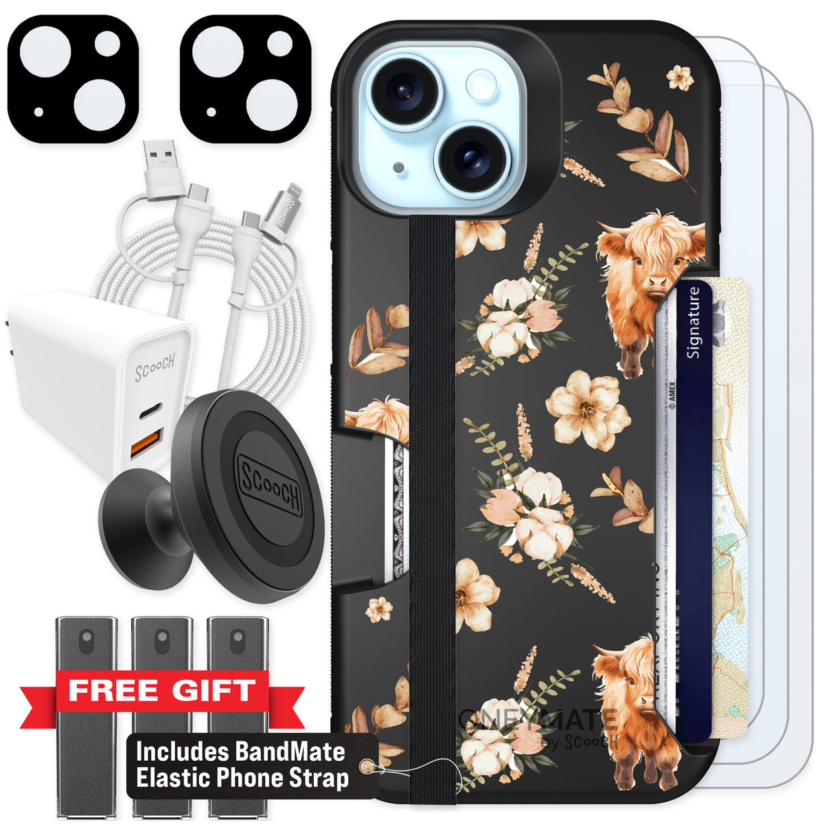 Scooch Moneymate Baby Cow for iPhone 14 — Ultimate Bundle