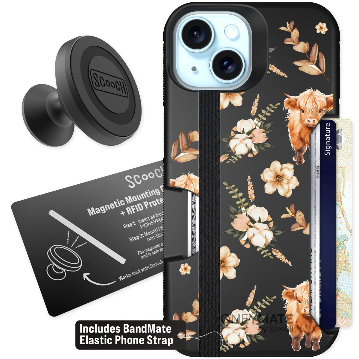 Scooch Moneymate Baby Cow for iPhone 13 — Starter Bundle