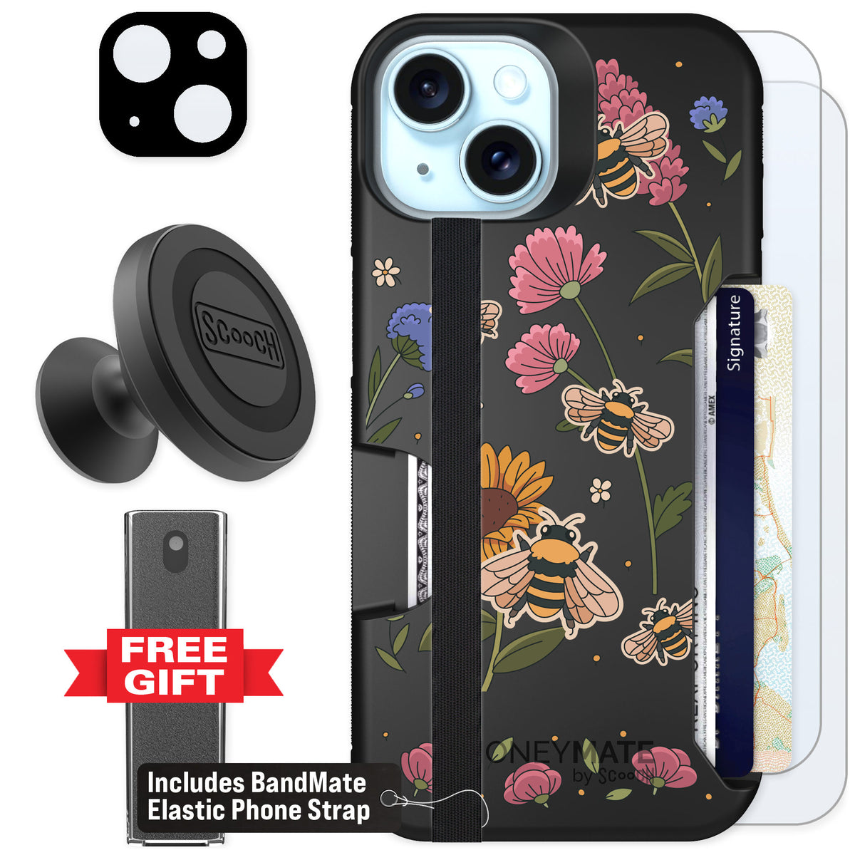 Scooch Moneymate Bee Happy for iPhone 14 β Defender Bundle