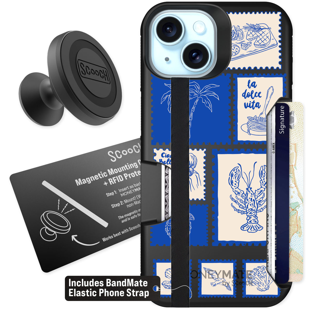 Scooch Moneymate Euro Summer for iPhone 14 — Starter Bundle
