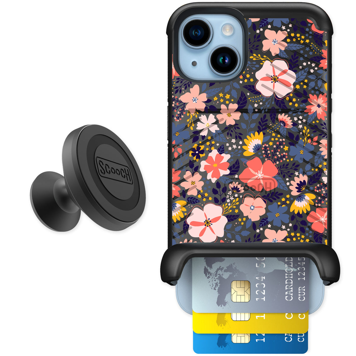 Scooch Wingmate Wildflowers for iPhone 14 — Starter Bundle