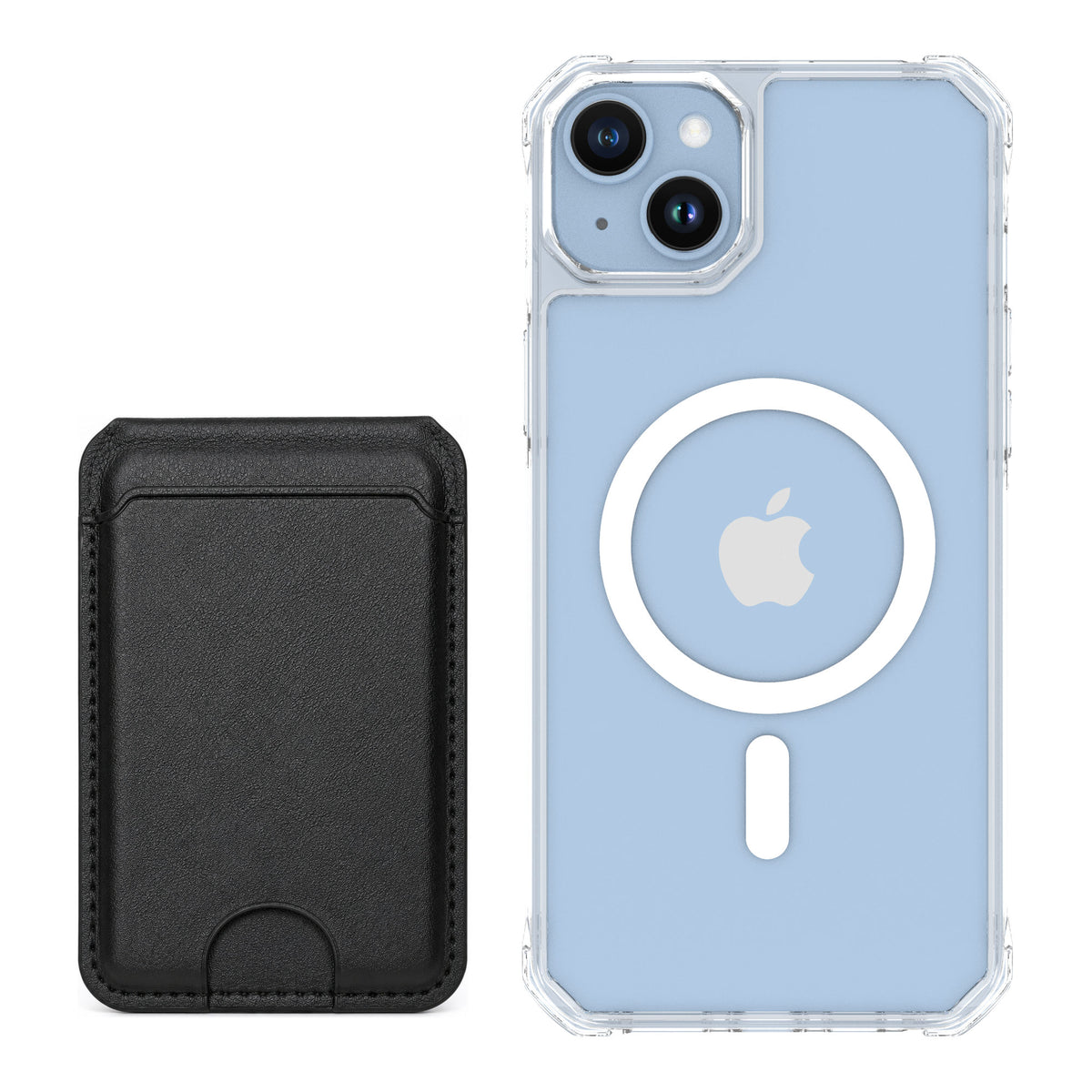 Scooch MagCase Clear for iPhone 14 Plus — Matching MagWallet Bundle