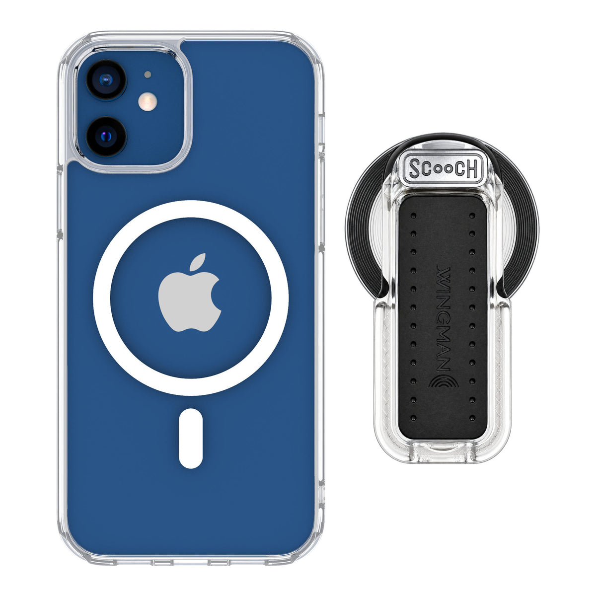 Scooch MagCase Clear for iPhone 12 — MagSafe Wingback Bundle - Clear
