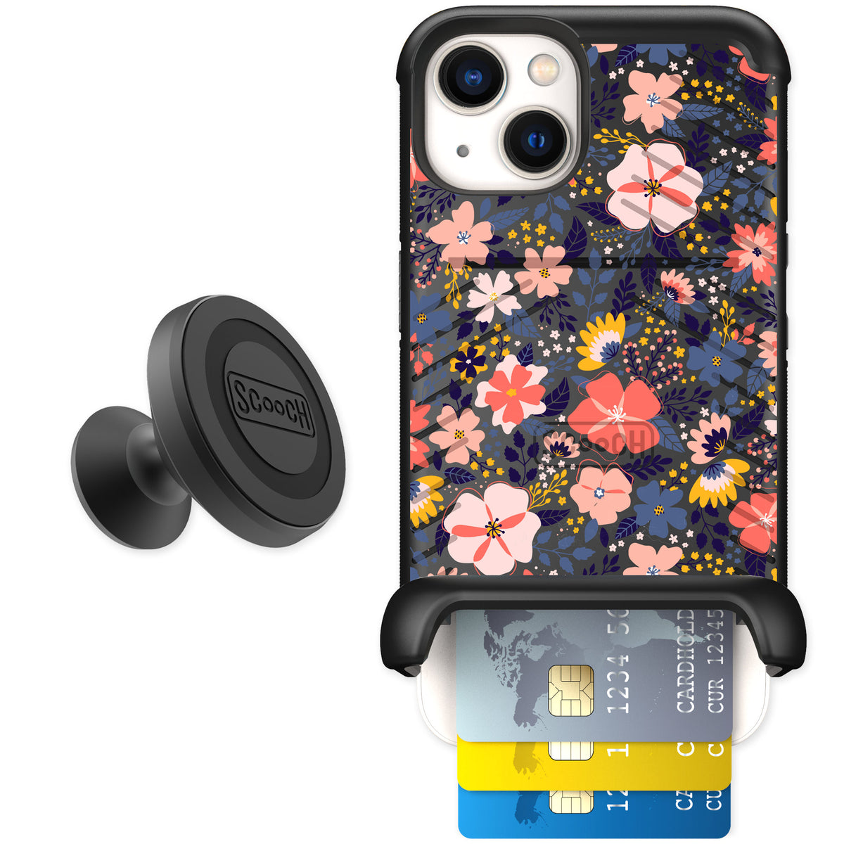 Scooch Wingmate Wildflowers for iPhone 13 — Starter Bundle