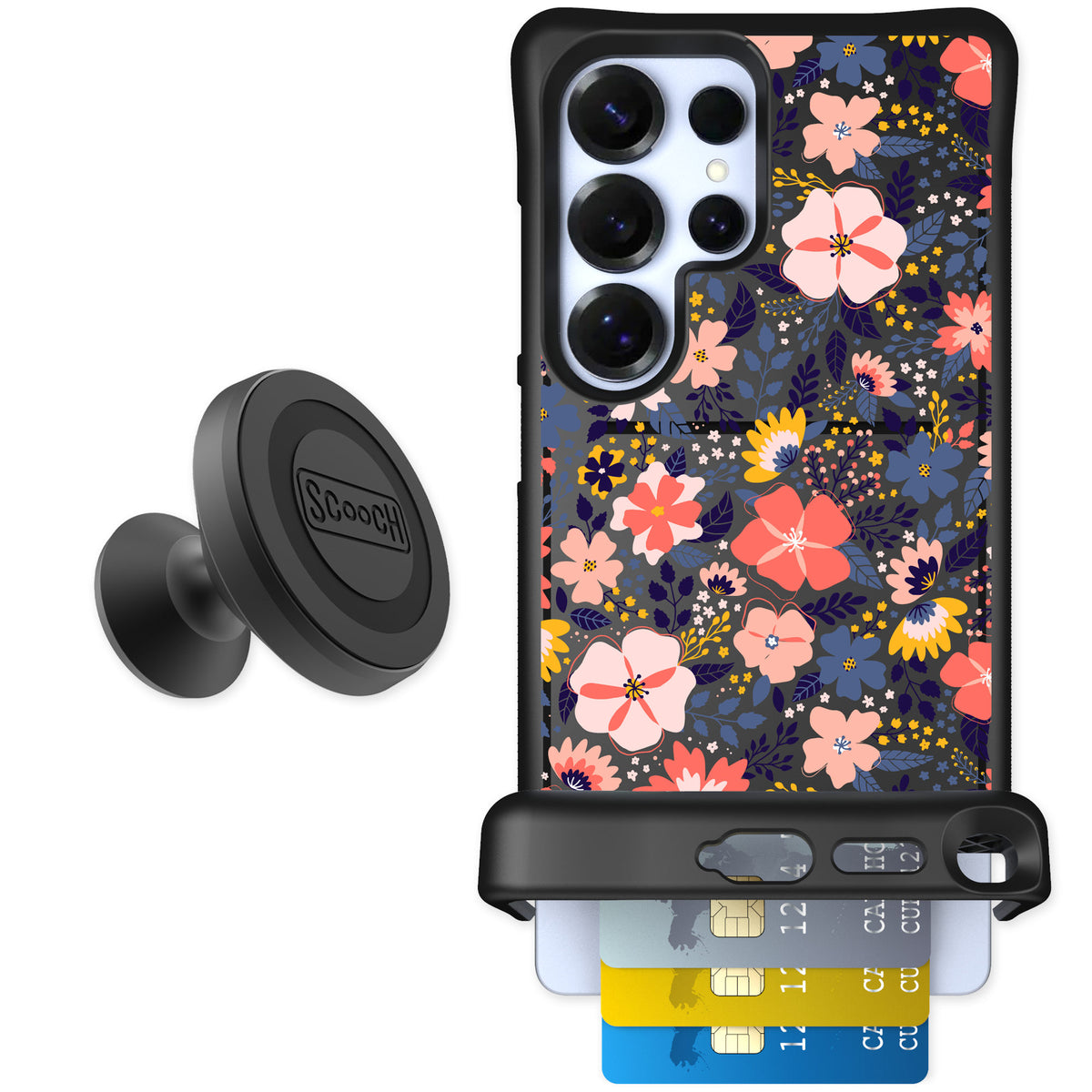 Scooch Wingmate Wildflowers for Galaxy S25 Ultra — Starter Bundle