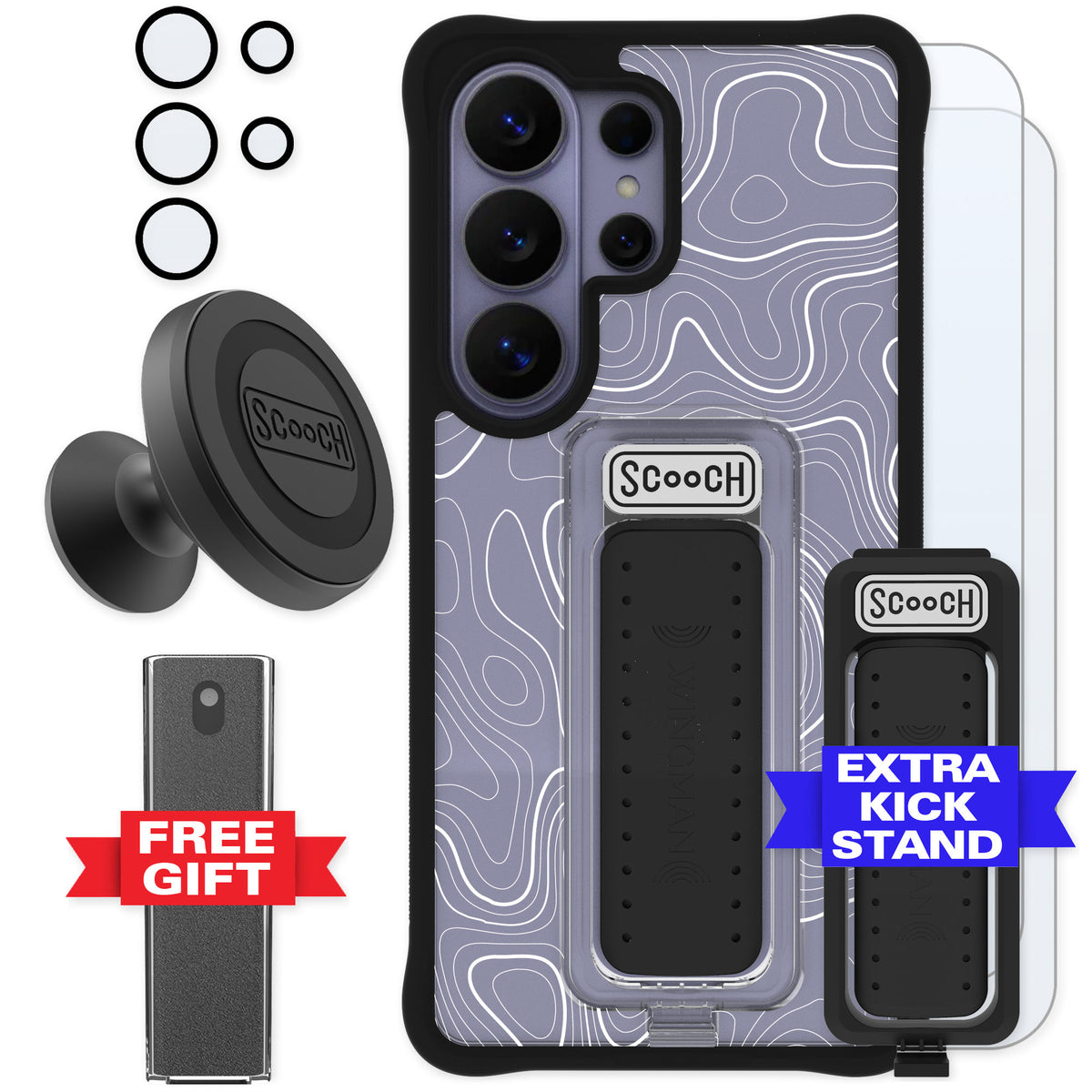 Scooch Wingman Topography for Galaxy S26 Ultra — Defender Bundle