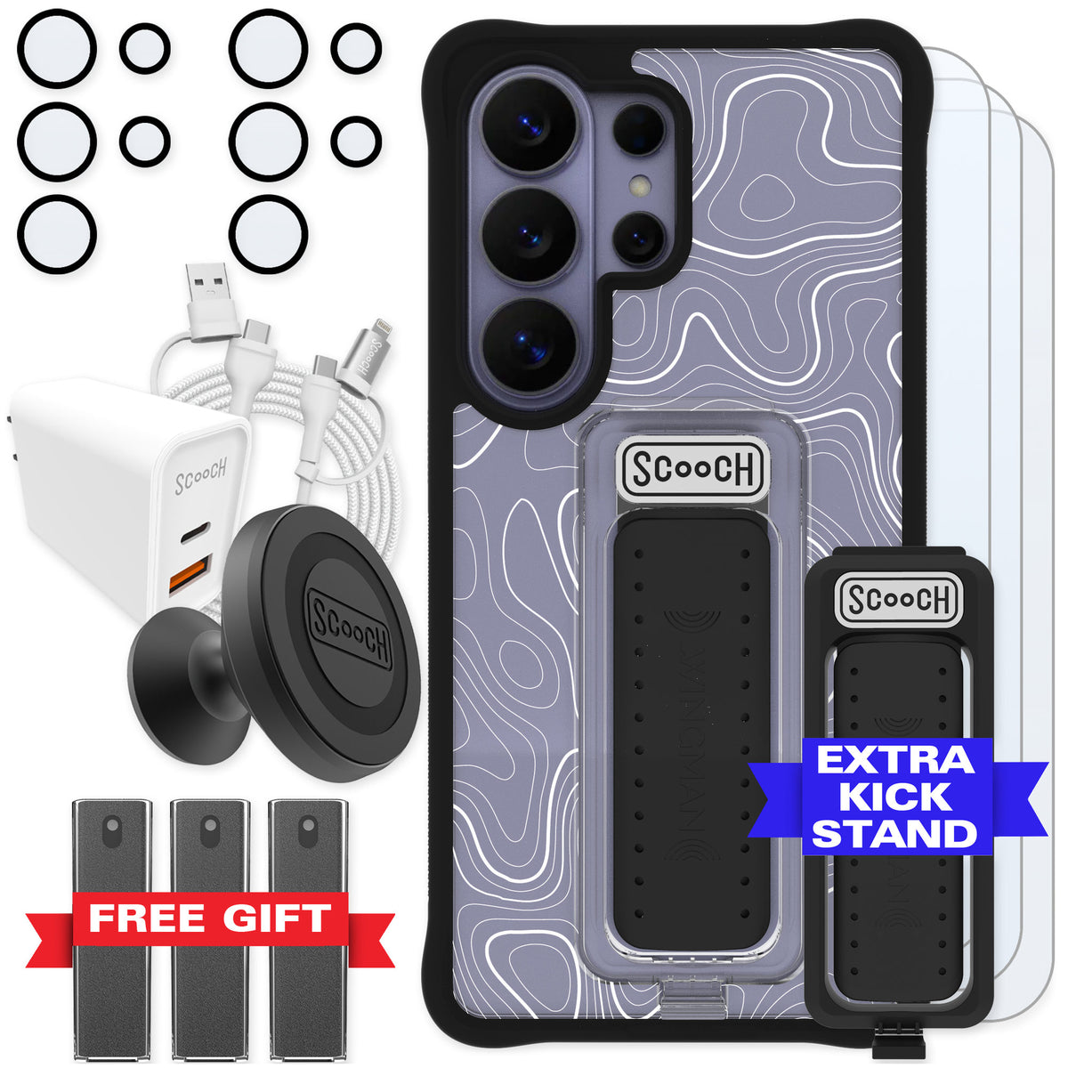 Scooch Wingman Topography for Galaxy S26 Ultra — Ultimate Bundle