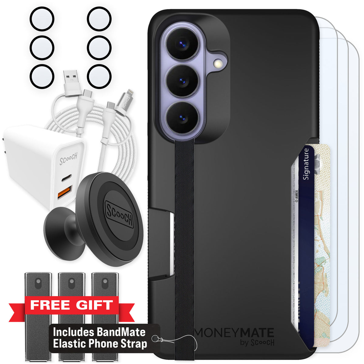 Scooch Moneymate Black for Galaxy S26 — Ultimate Bundle
