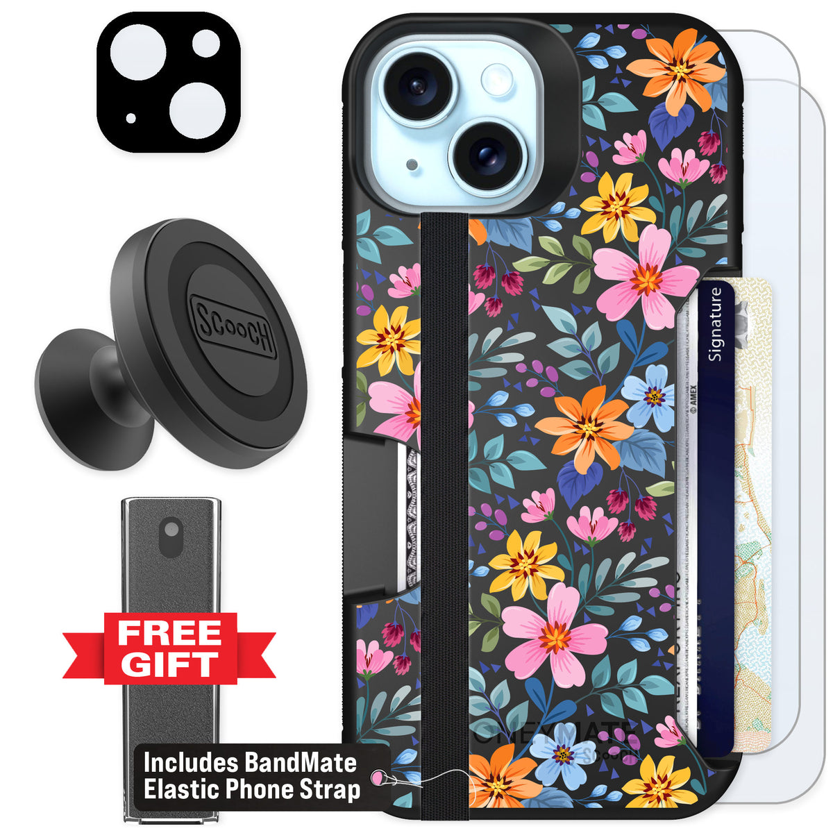 Scooch Moneymate Full Bloom for iPhone 14 — Defender Bundle