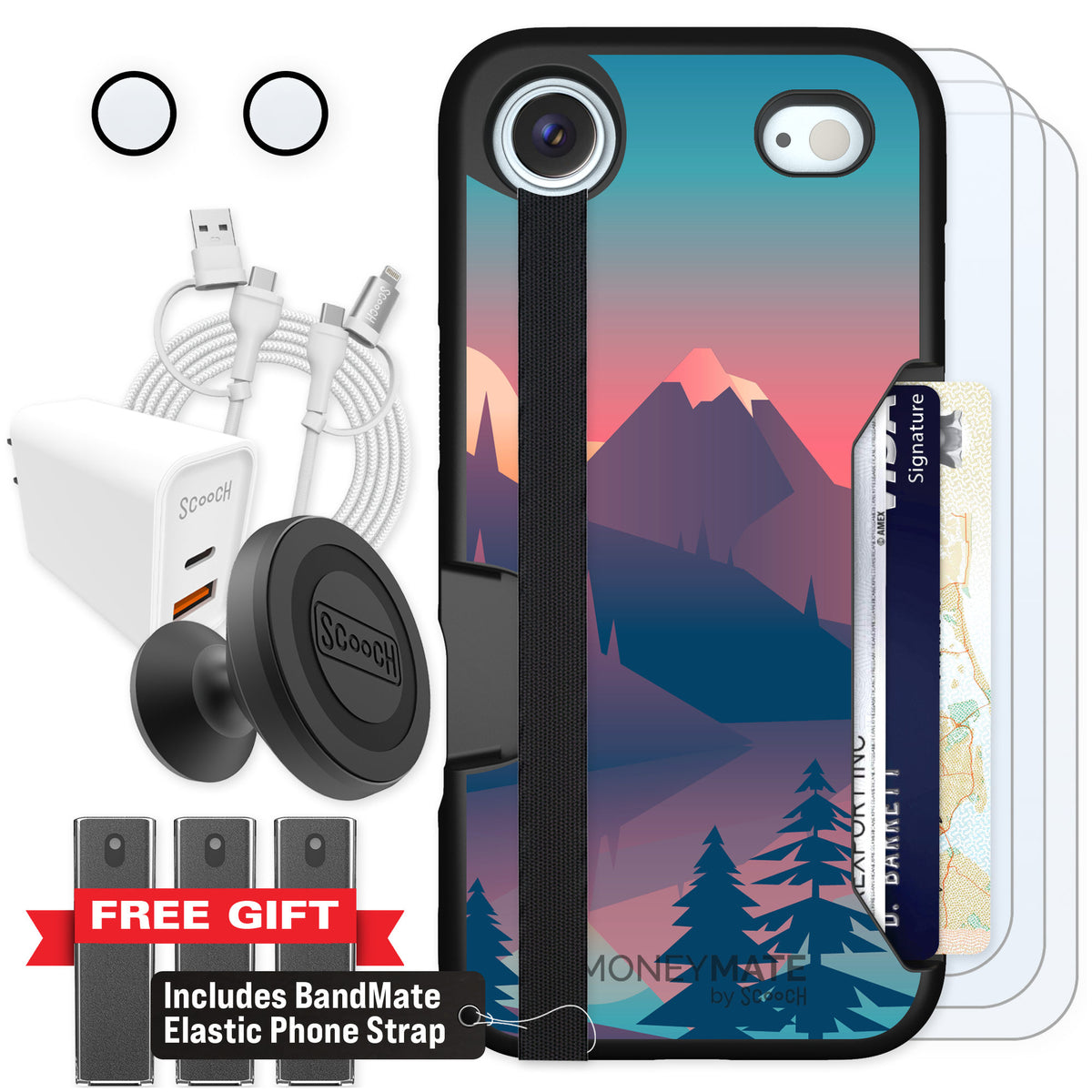 Scooch Moneymate Mountain Range for iPhone Air — Ultimate Bundle