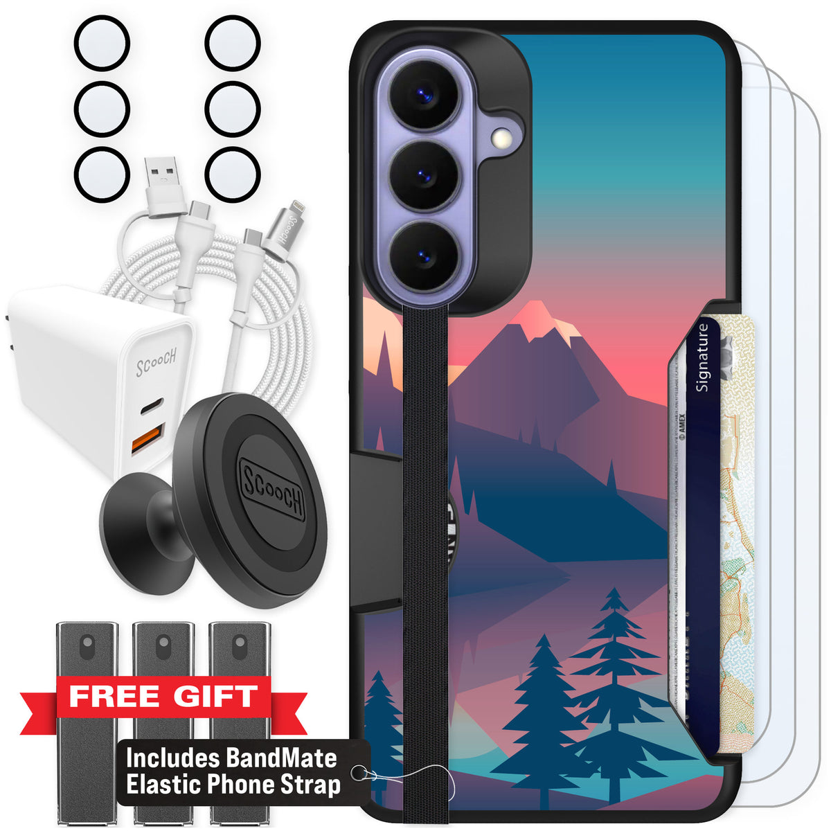 Scooch Moneymate Mountain Range for Galaxy S26+ — Ultimate Bundle