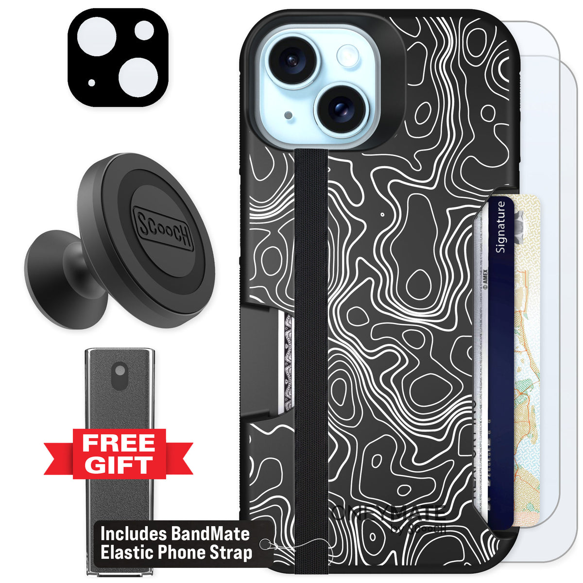 Scooch Moneymate Topography for iPhone 13 β Defender Bundle