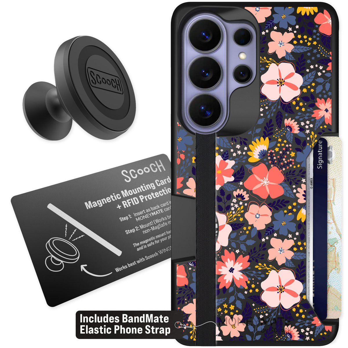 Scooch Moneymate Wildflowers for Galaxy S26 Ultra — Starter Bundle
