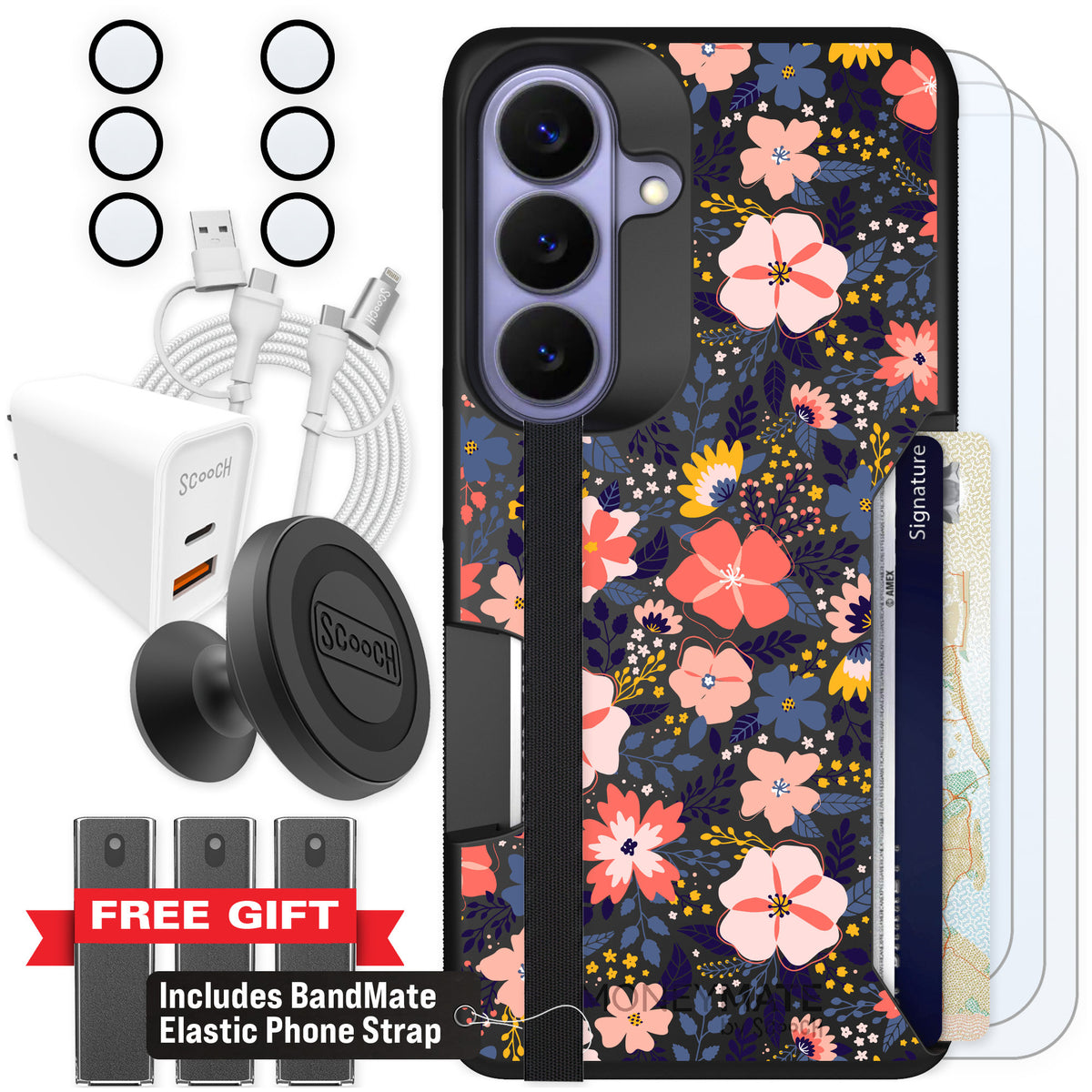 Scooch Moneymate Wildflowers for Galaxy S26 — Ultimate Bundle