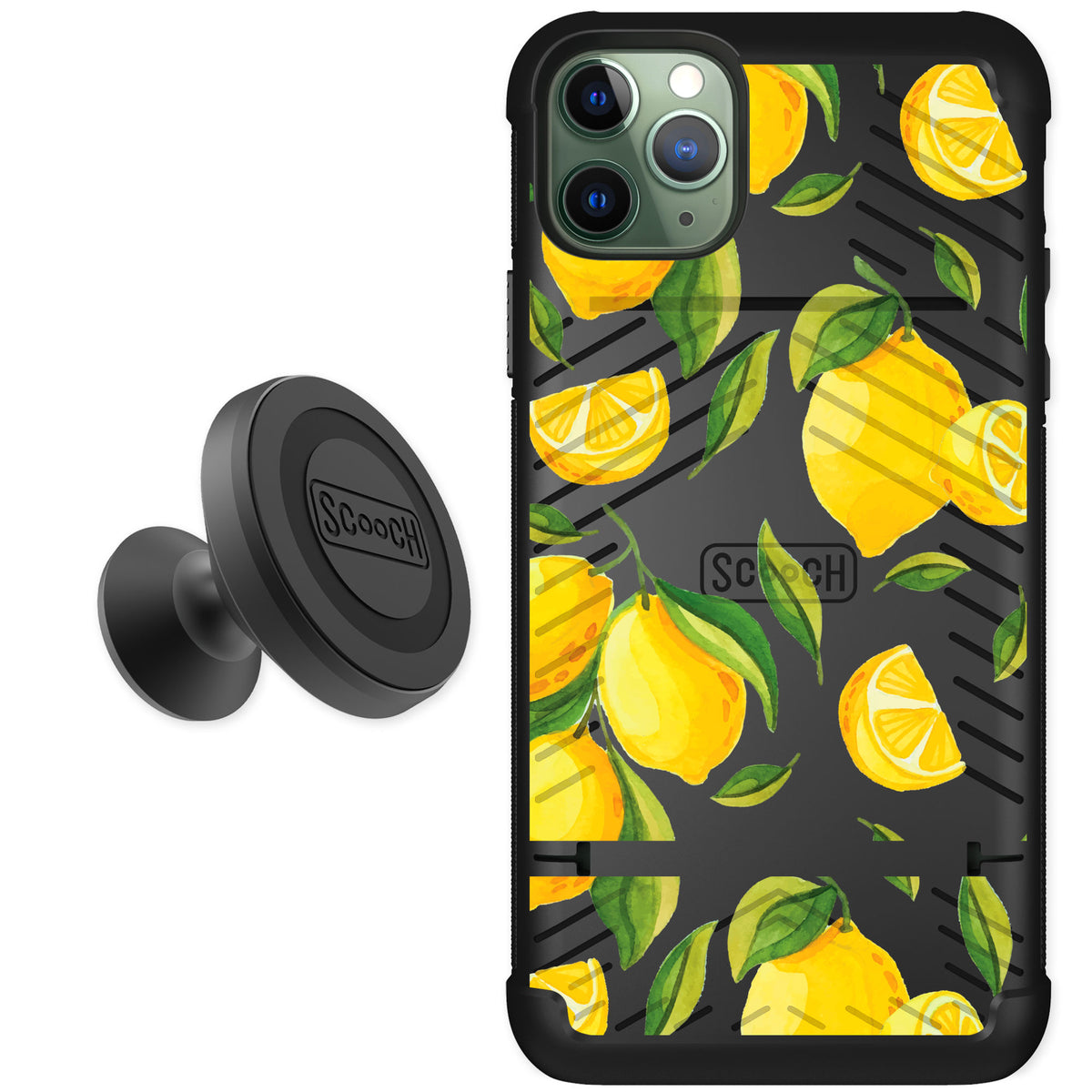Scooch Wingmate Amalfi Lemons for iPhone 11 Pro Max — Starter Bundle