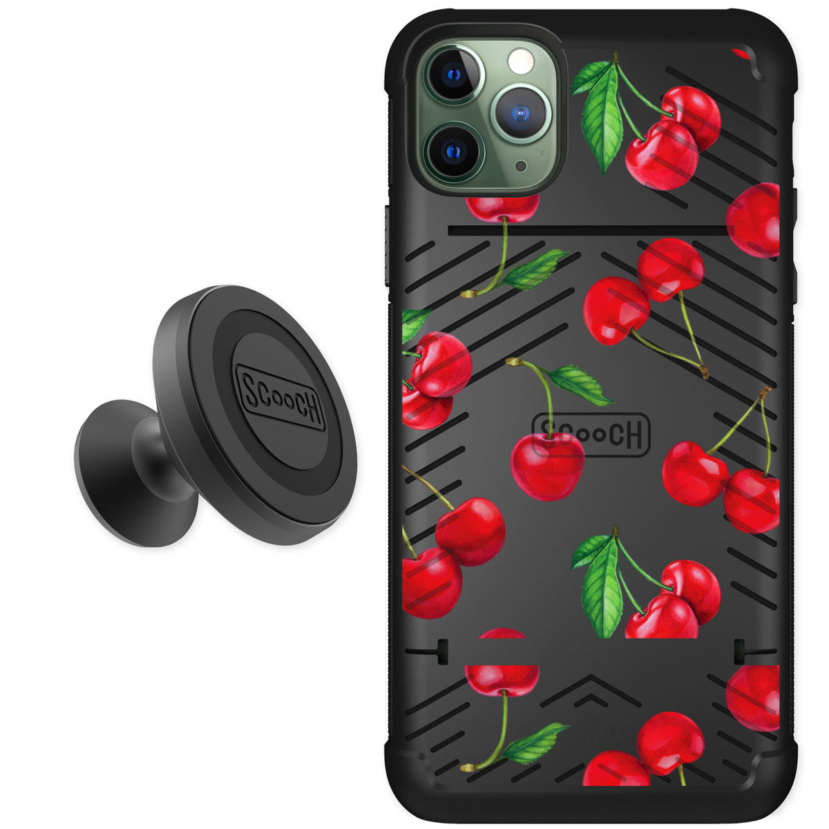 Scooch Wingmate Very Cherry for iPhone 11 Pro Max — Starter Bundle