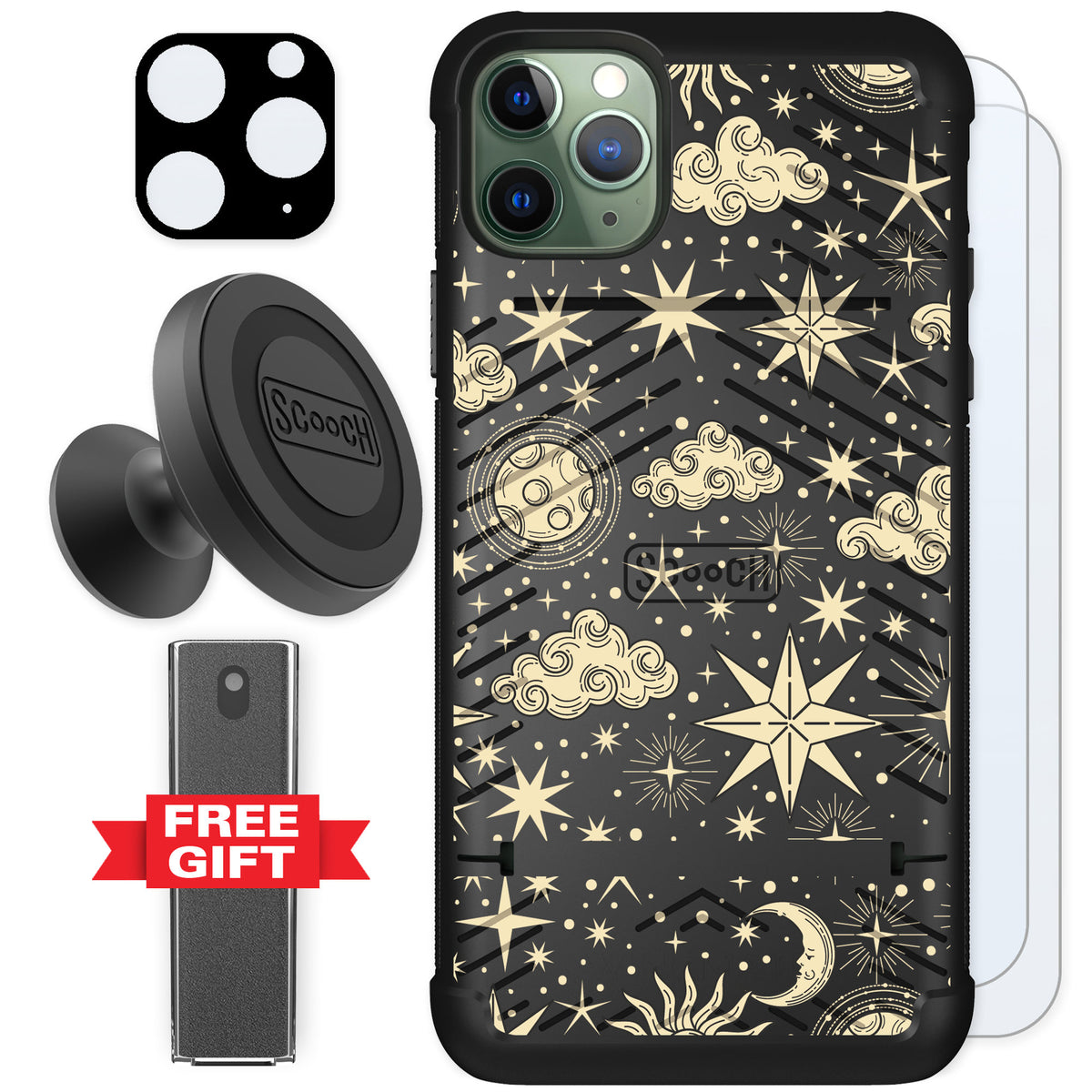 Scooch Wingmate Celestial Sleep for iPhone 11 Pro Max — Defender Bundle