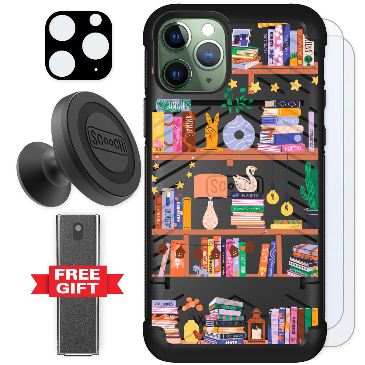 Scooch Wingmate Little Library for iPhone 11 Pro — Defender Bundle