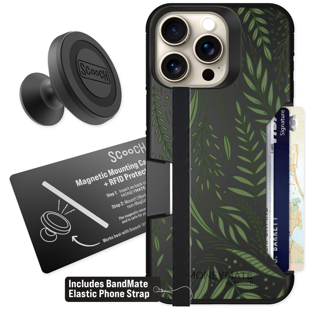 Scooch Moneymate Willow Garden for iPhone 15 Pro Max β Starter Bundle