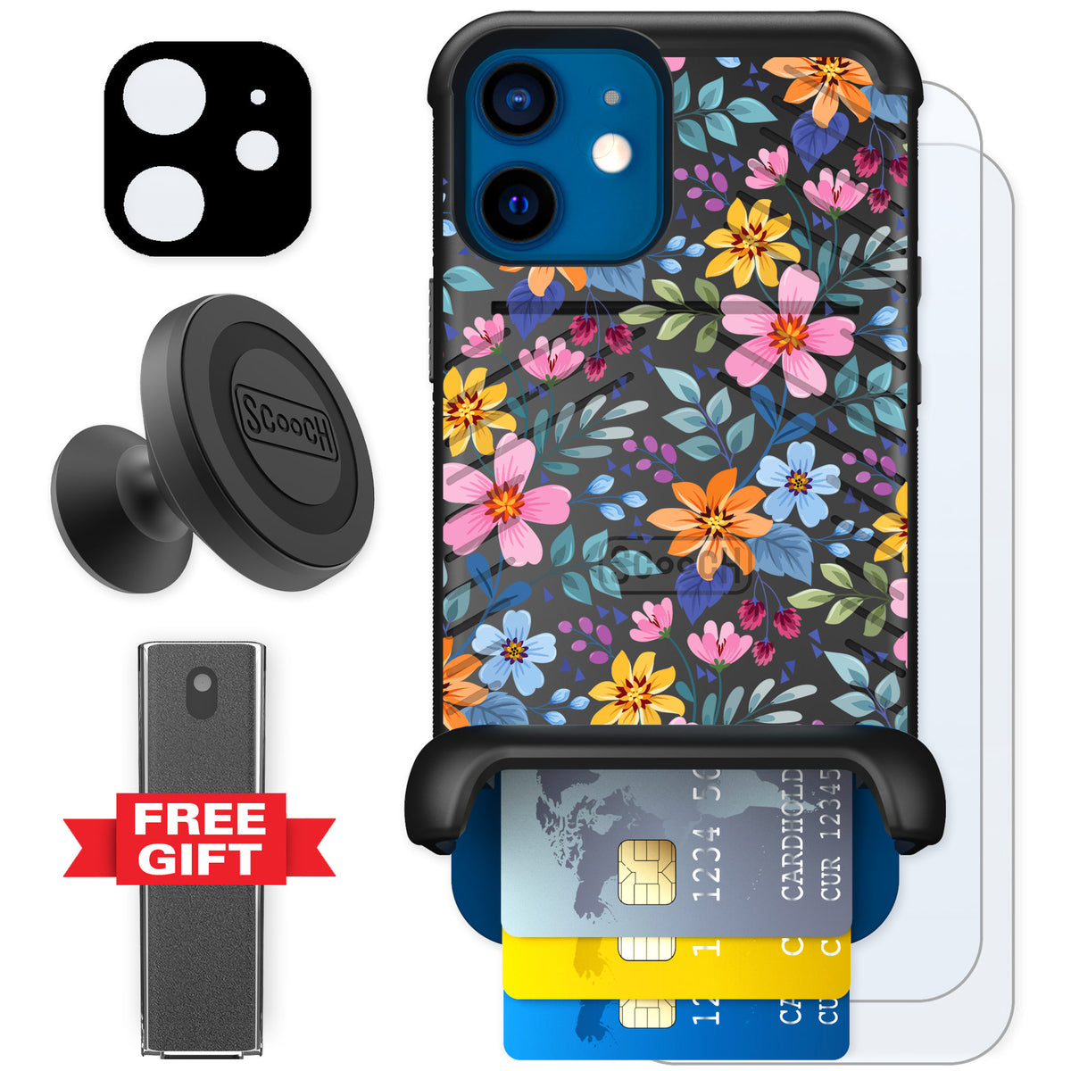 Scooch Wingmate Full Bloom for iPhone 12 — Defender Bundle