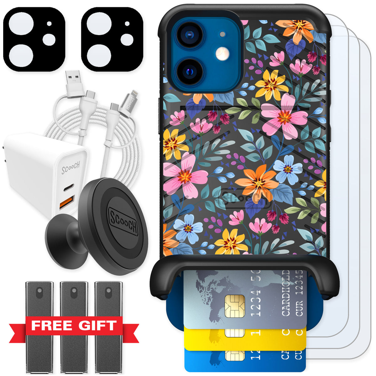 Scooch Wingmate Full Bloom for iPhone 12 — Ultimate Bundle