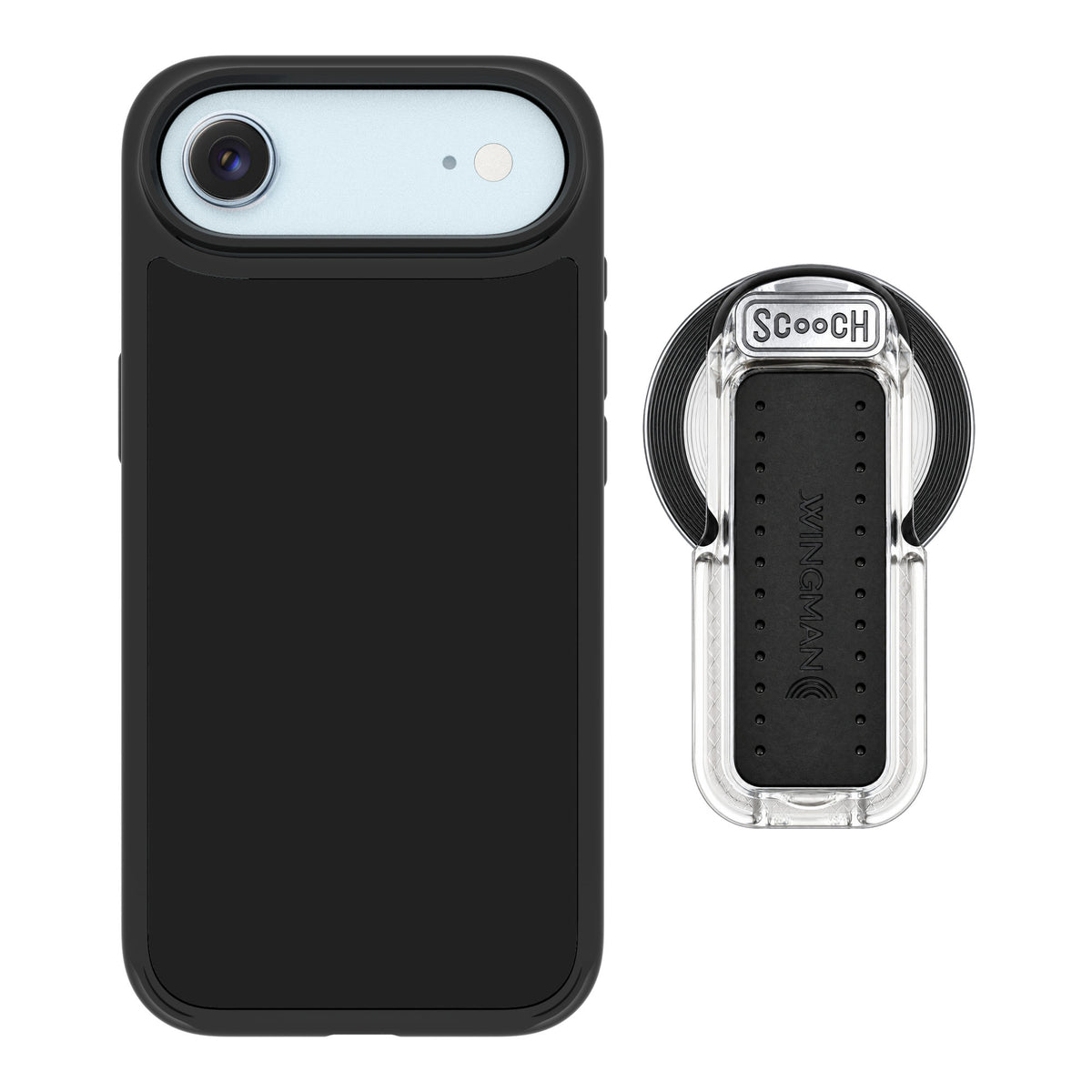 Scooch MagCase Black for iPhone Air — MagSafe Wingback Bundle - Clear