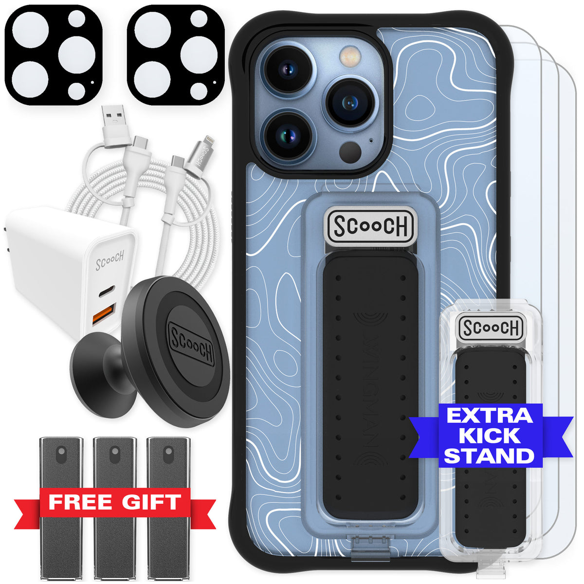 Scooch Wingman Topography for iPhone 13 Pro — Ultimate Bundle