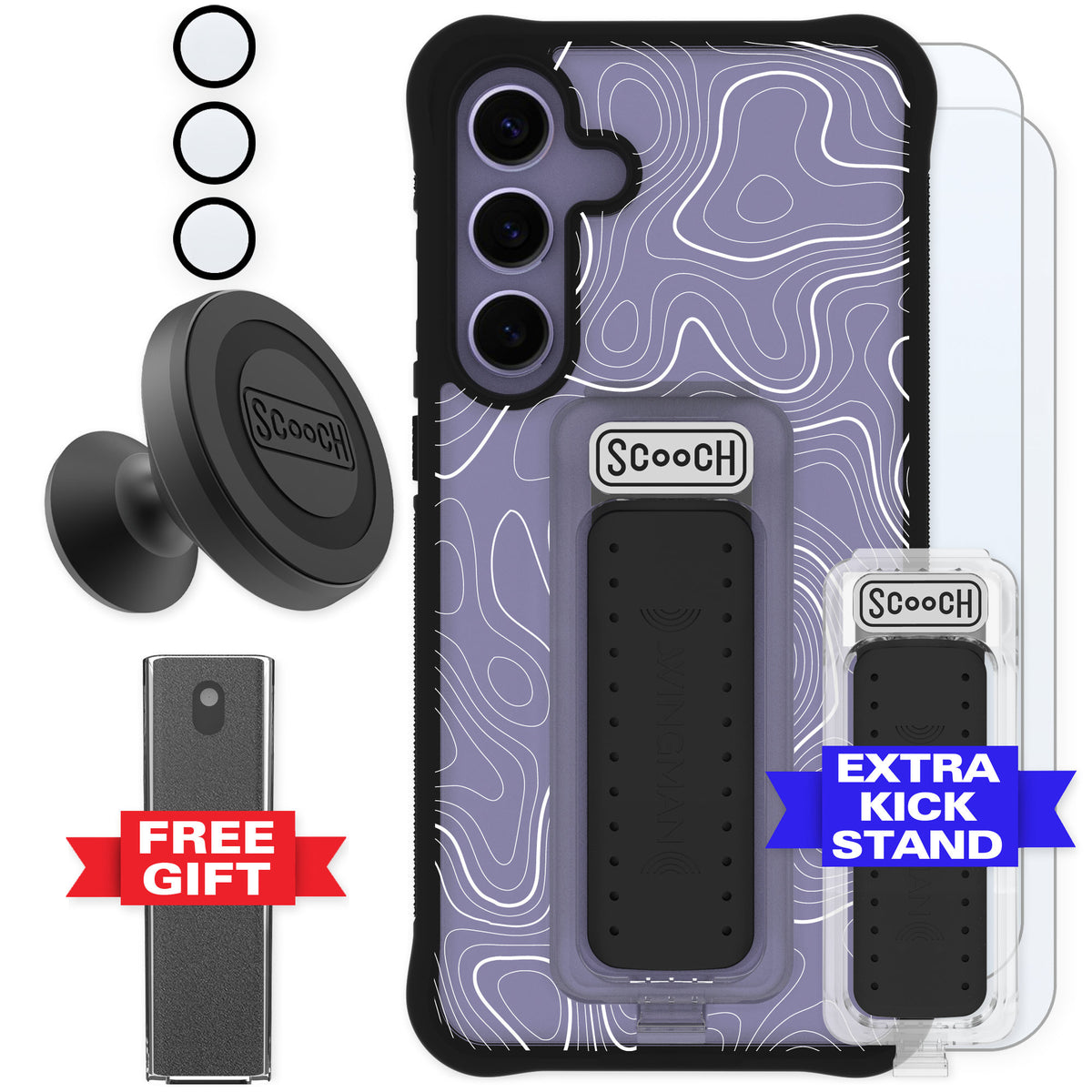 Scooch Wingman Topography for Galaxy S24+ — Defender Bundle