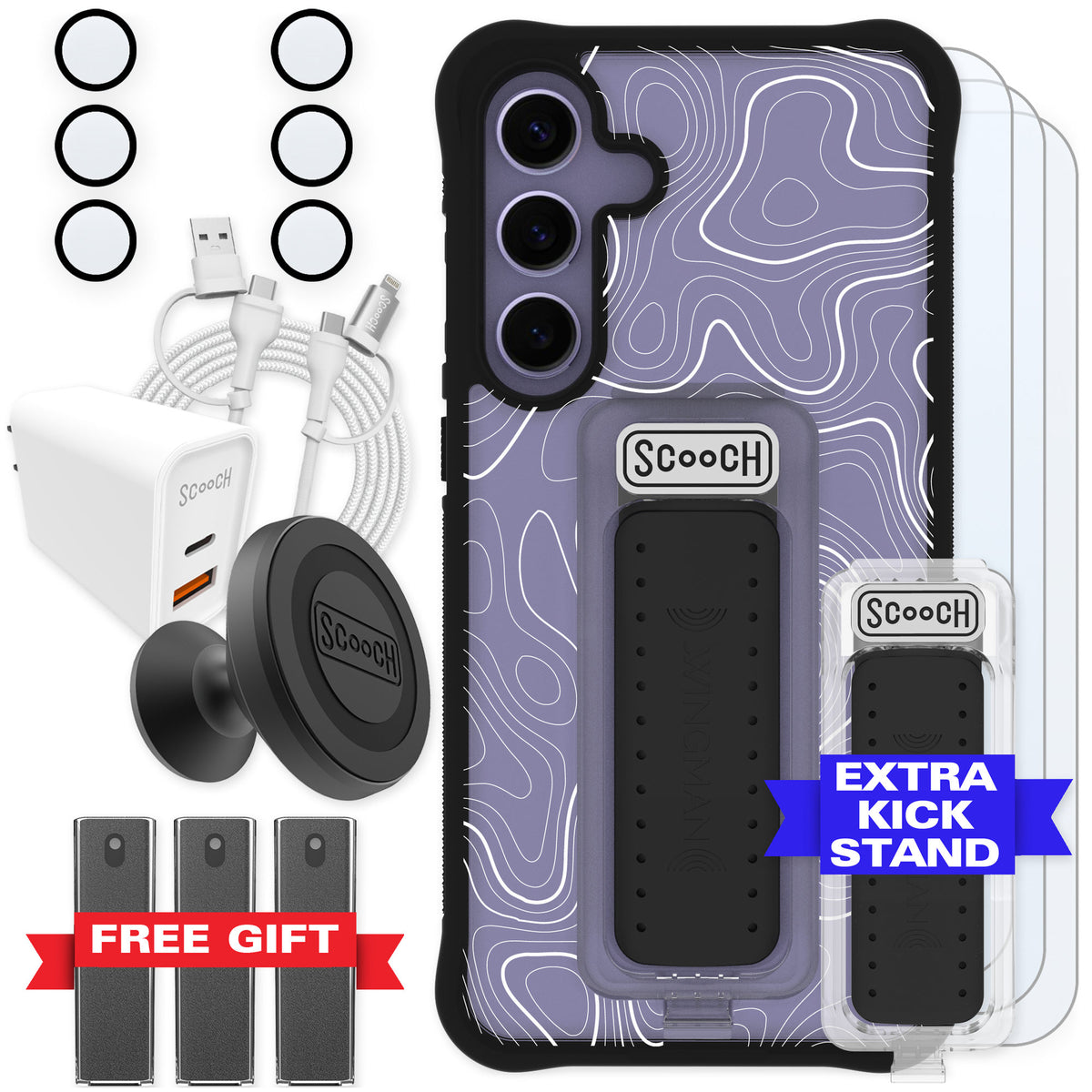 Scooch Wingman Topography for Galaxy S24+ — Ultimate Bundle