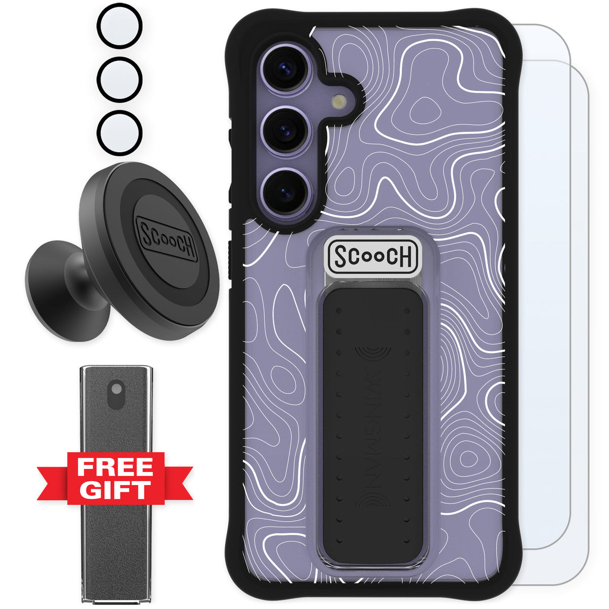Scooch Wingman Topography for Galaxy S24 — Defender Bundle