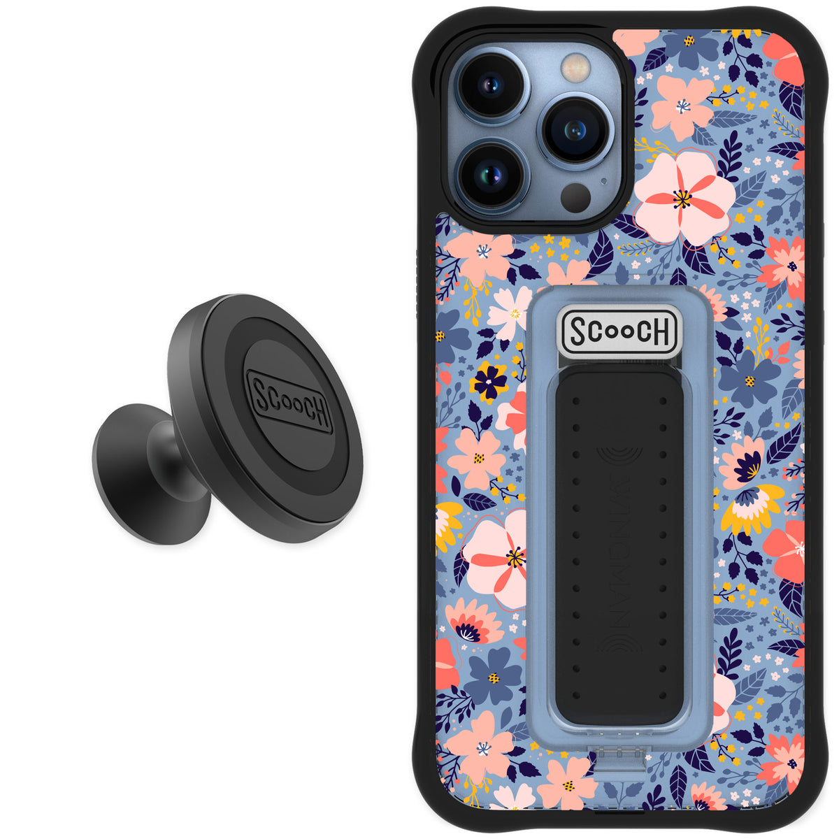 Scooch Wingman Wildflowers for iPhone 13 Pro Max — Starter Bundle