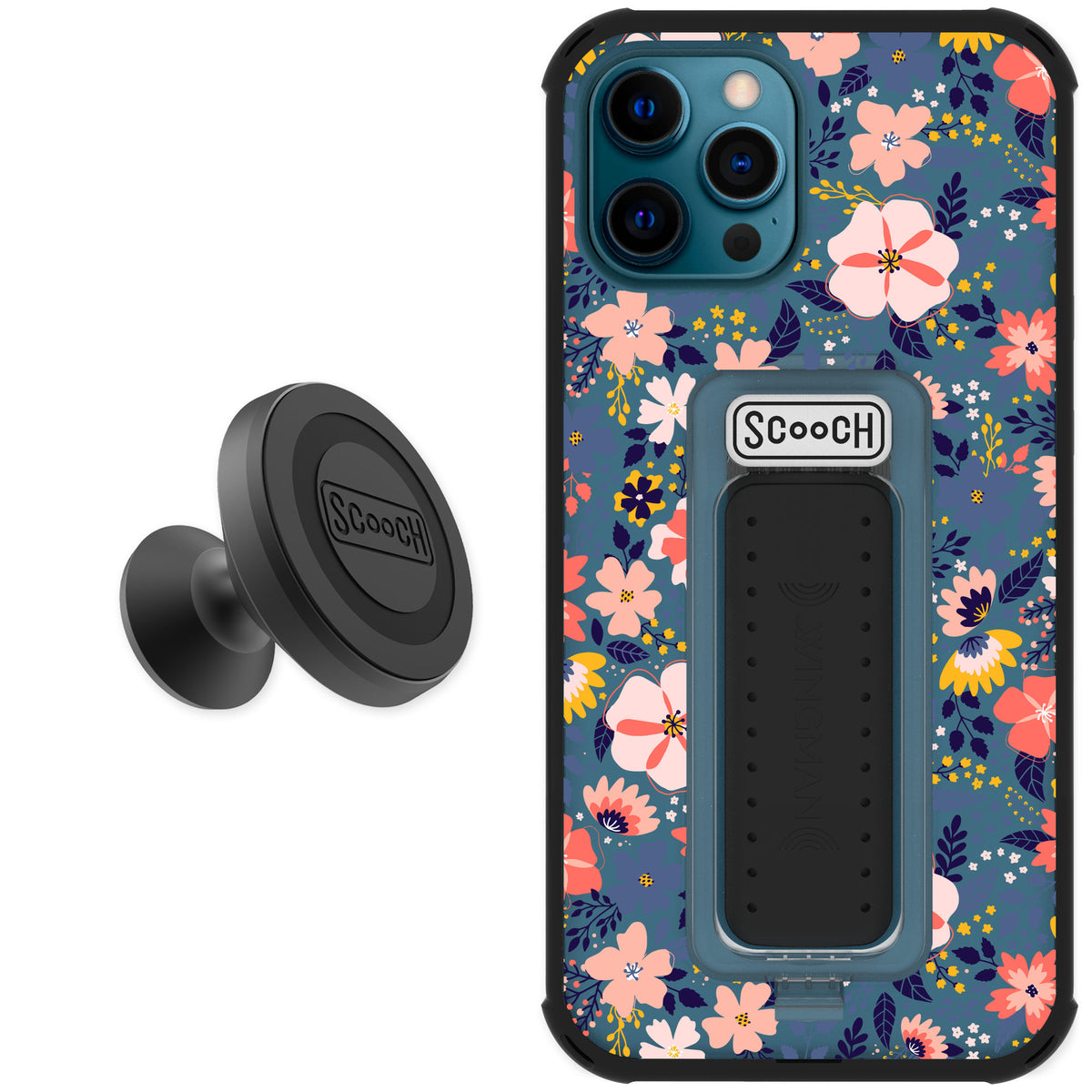 Scooch Wingman Wildflowers for iPhone 12 Pro — Starter Bundle