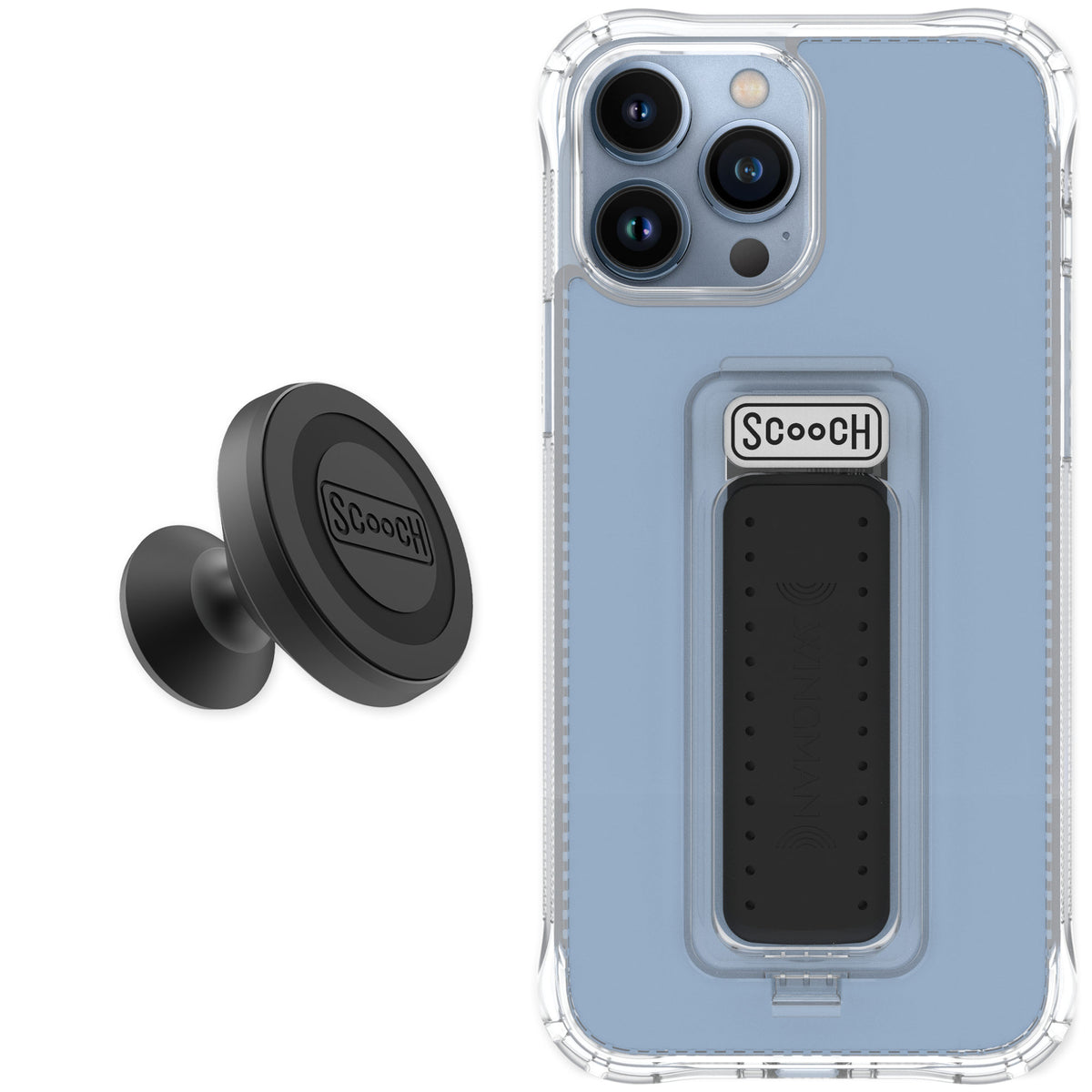 Scooch Wingman Clear for iPhone 13 Pro Max — Starter Bundle