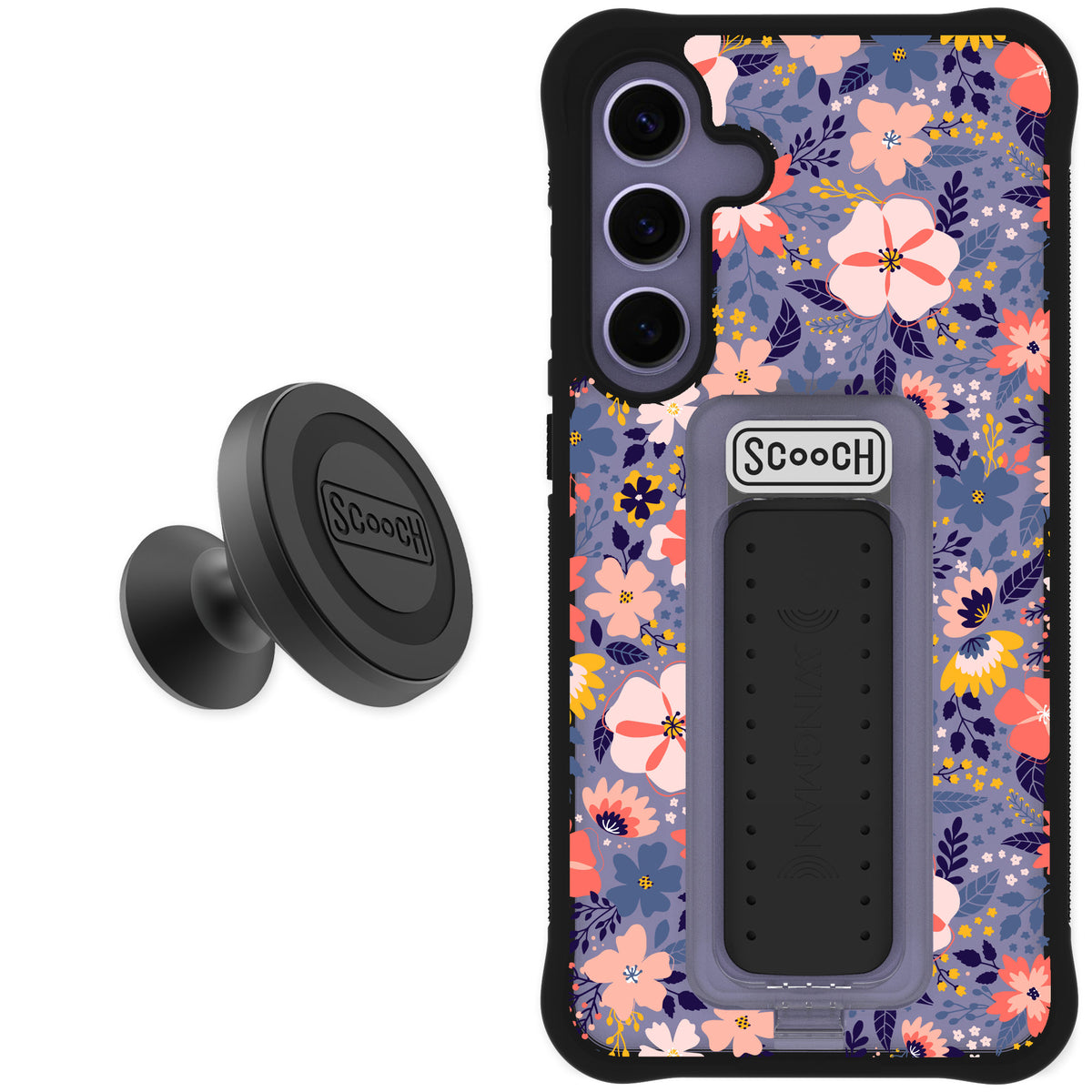Scooch Wingman Wildflowers for Galaxy S25+ — Starter Bundle