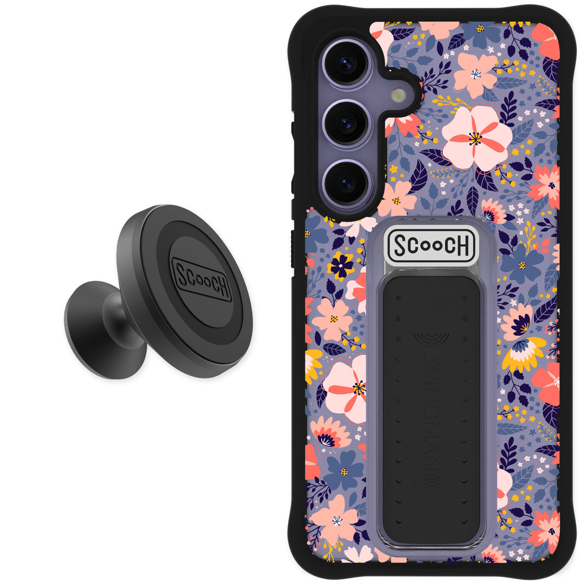 Scooch Wingman Wildflowers for Galaxy S25 — Starter Bundle