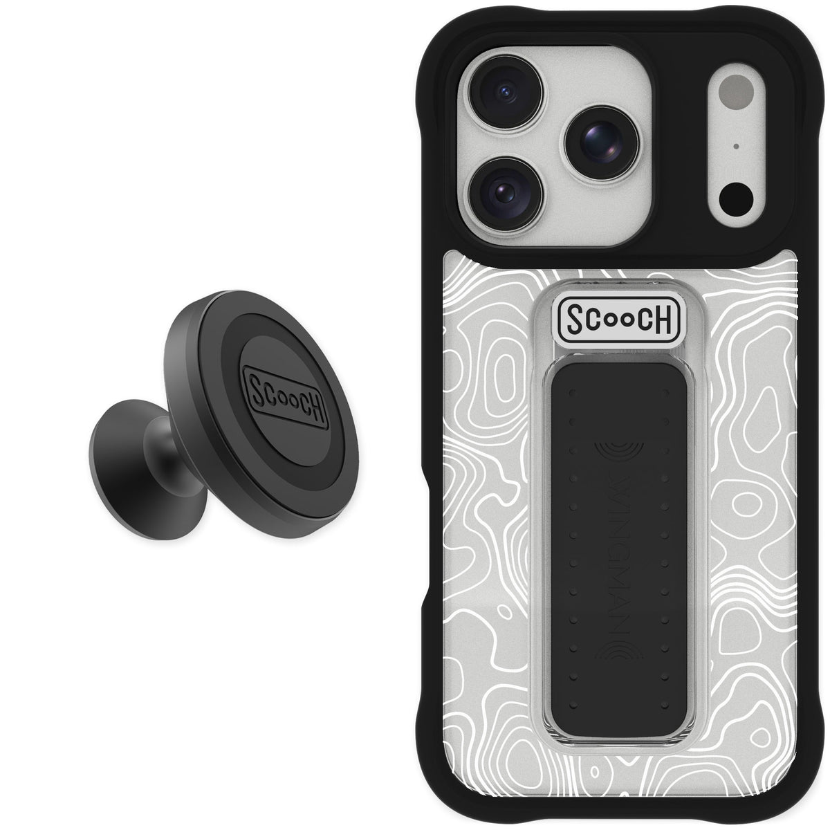 Scooch Wingman Topography for iPhone 17 Pro — Starter Bundle