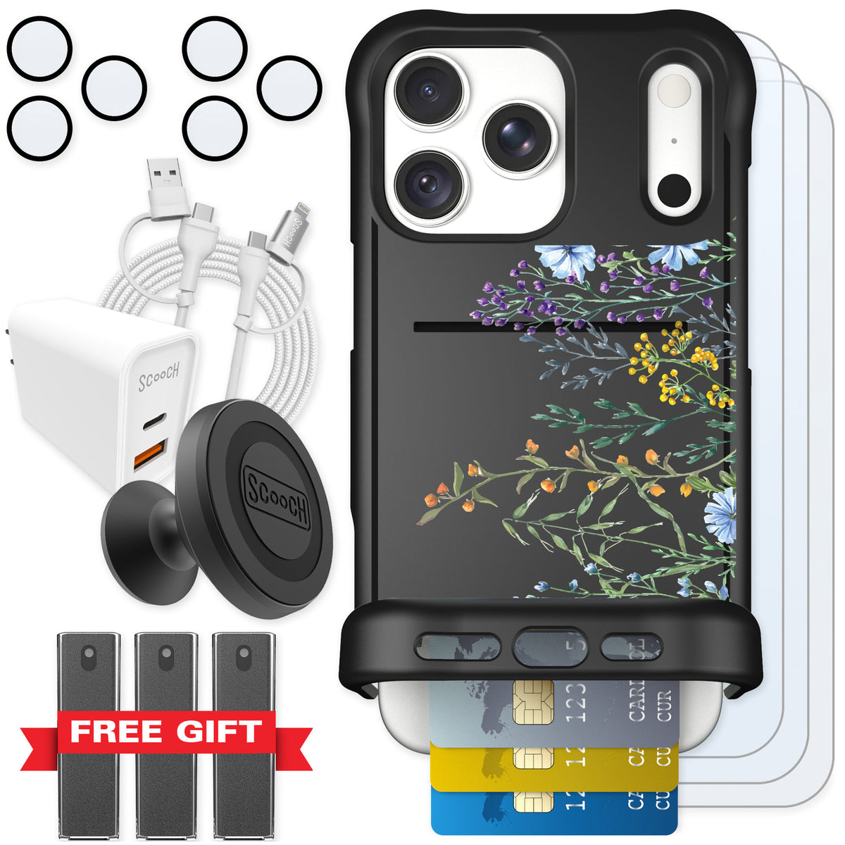 Scooch Wingmate Meadow Bloom for iPhone 18 Pro Max β Ultimate Bundle