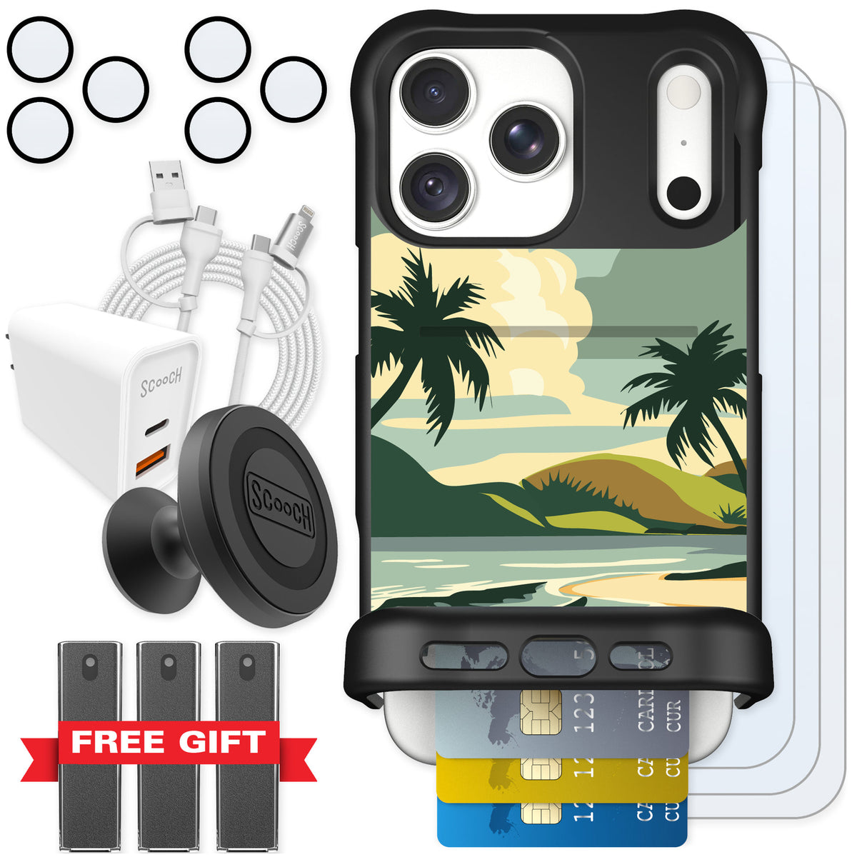 Scooch Wingmate Paradise Cove for iPhone 18 Pro Max β Ultimate Bundle