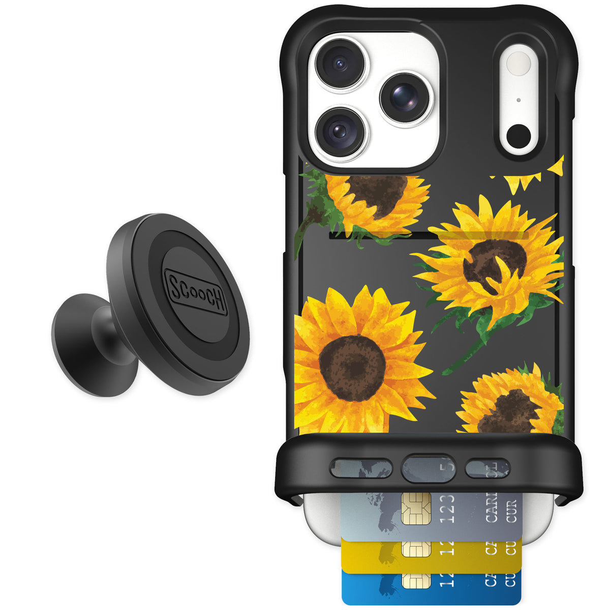 Scooch Wingmate Sunflower Frenzy for iPhone 18 Pro Max β Starter Bundle