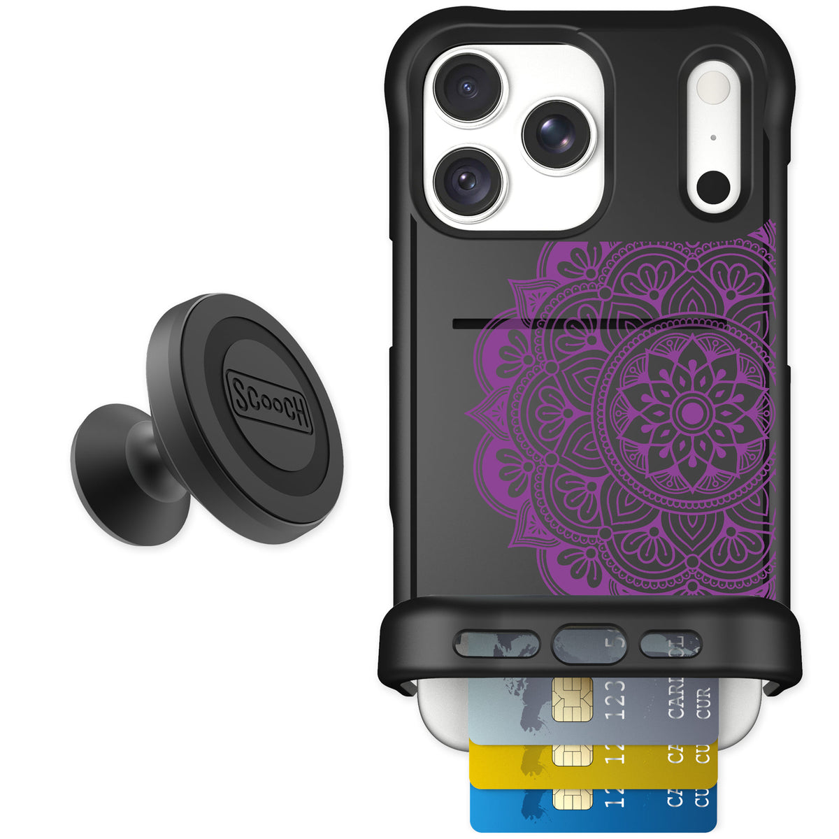 Scooch Wingmate Mandala Dreams for iPhone 18 Pro Max — Starter Bundle