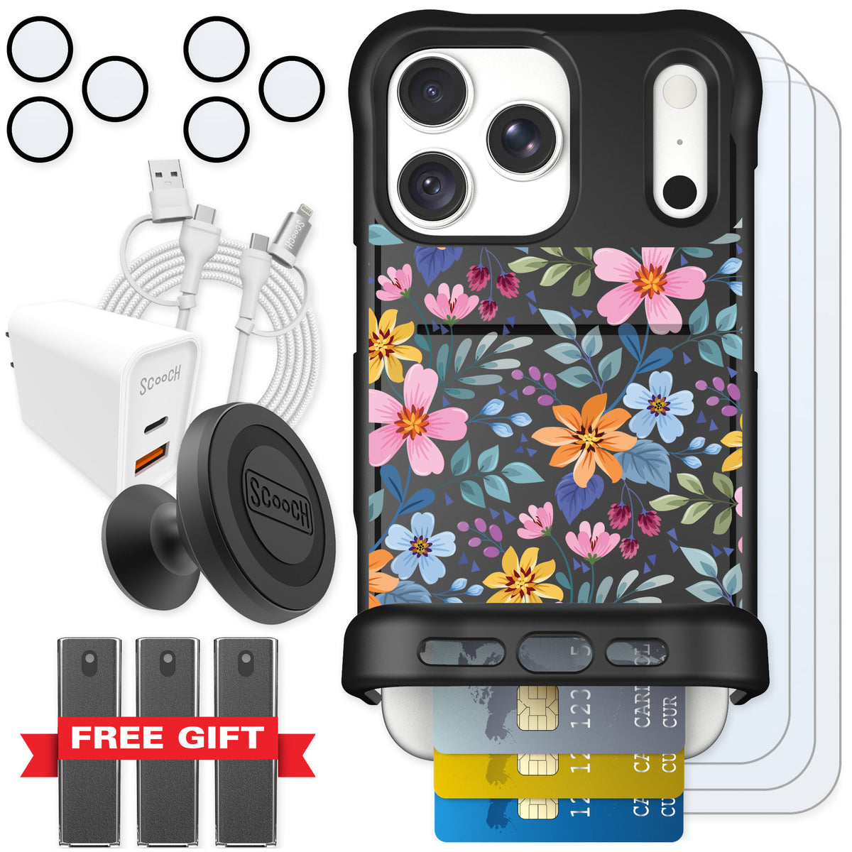 Scooch Wingmate Full Bloom for iPhone 18 Pro Max — Ultimate Bundle