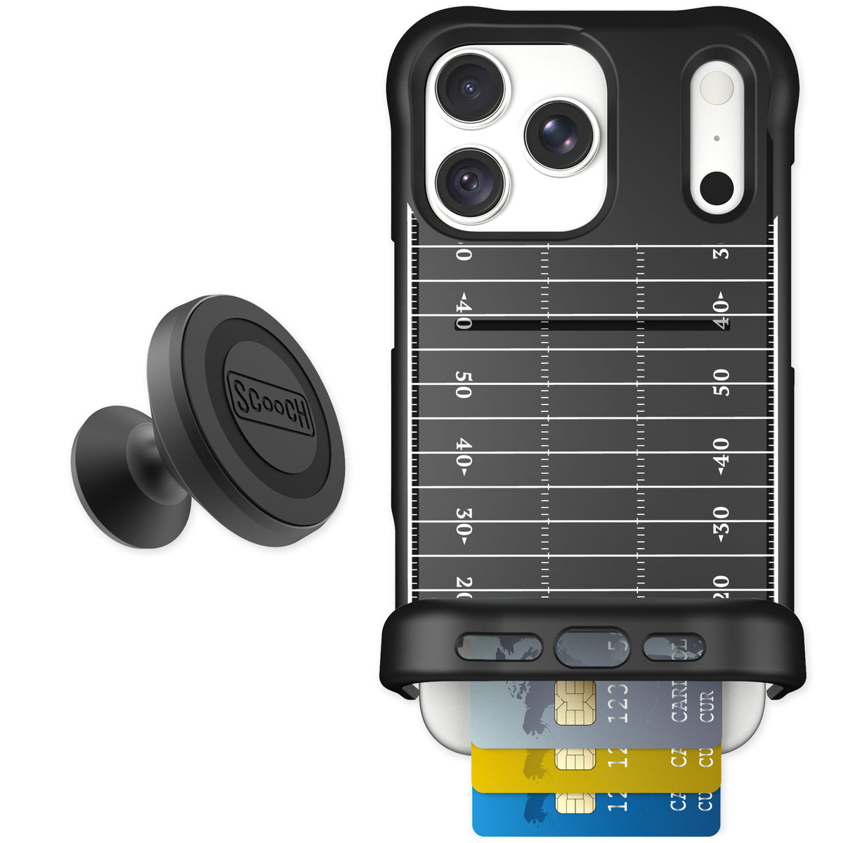 Scooch Wingmate Yard Lines for iPhone 18 Pro Max — Starter Bundle