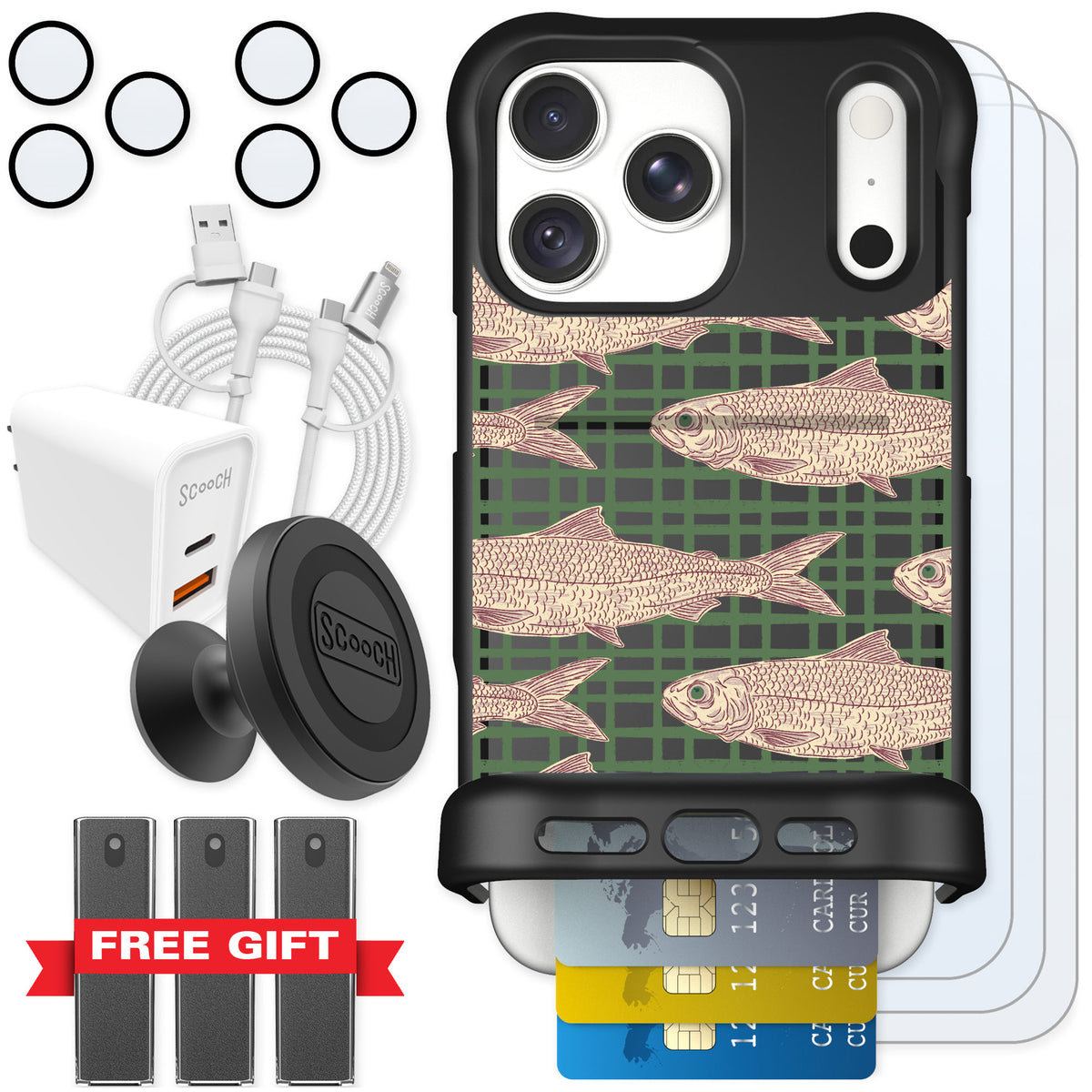Scooch Wingmate Fresh Catch for iPhone 18 Pro Max — Ultimate Bundle