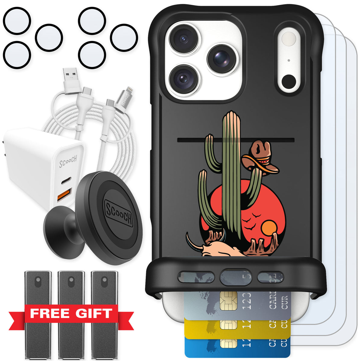 Scooch Wingmate Cactus Flash for iPhone 18 Pro Max — Ultimate Bundle